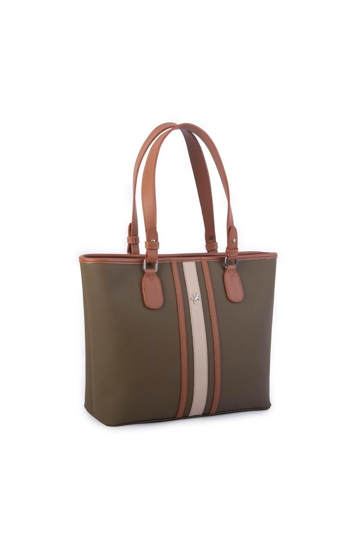 Nas Bag-Sportovní stylová dámská taška přes rameno – Nastavitelný popruh, Khaki Tan Sand Lacste (33X27X12 cm) 1