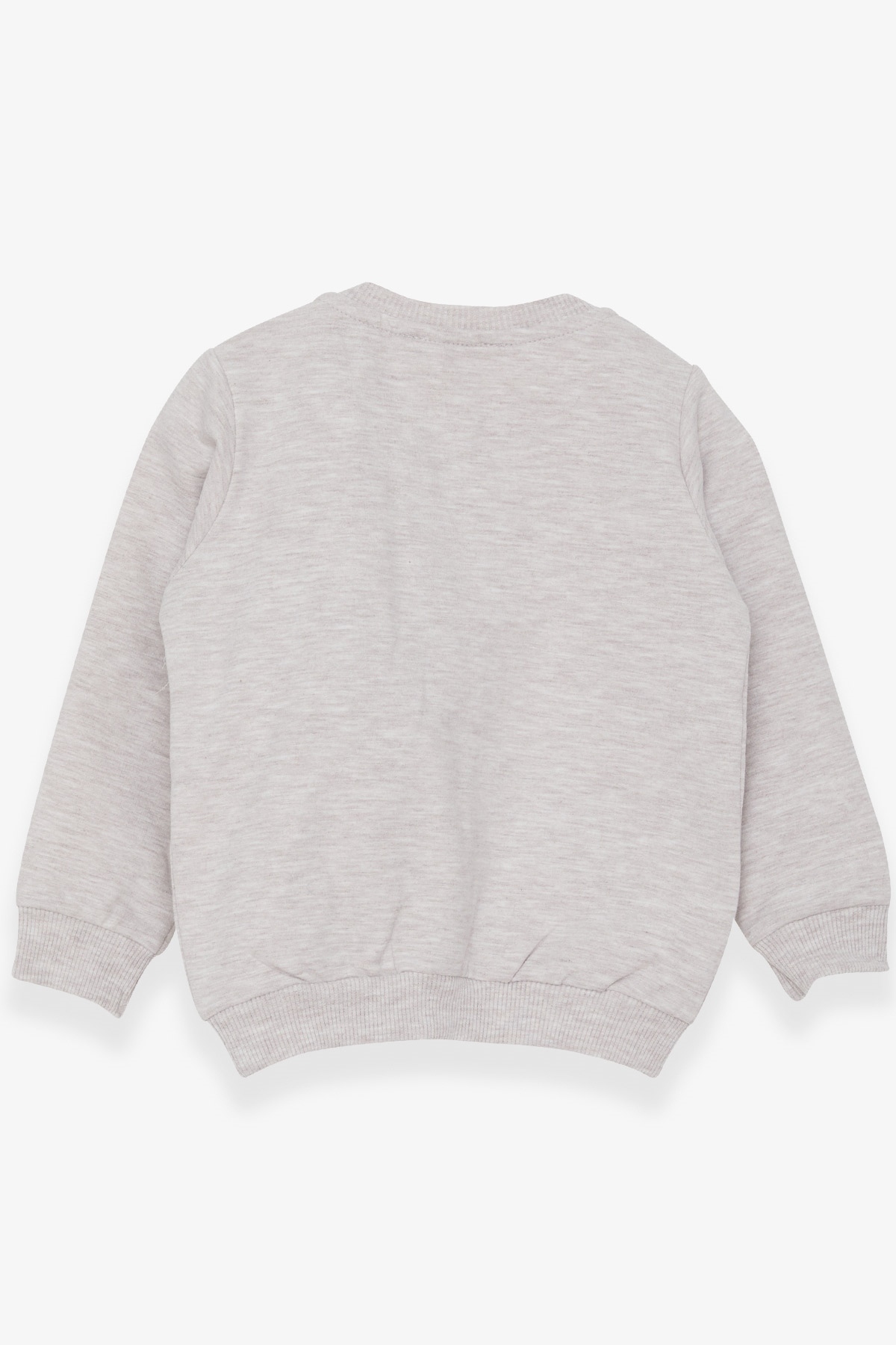 Breeze Kız Çocuk Sweatshirt Ayıcık Aksesuarlı 1.5-5 Yaş, Bej Melanj fotoğrafı 2 (önizleme)