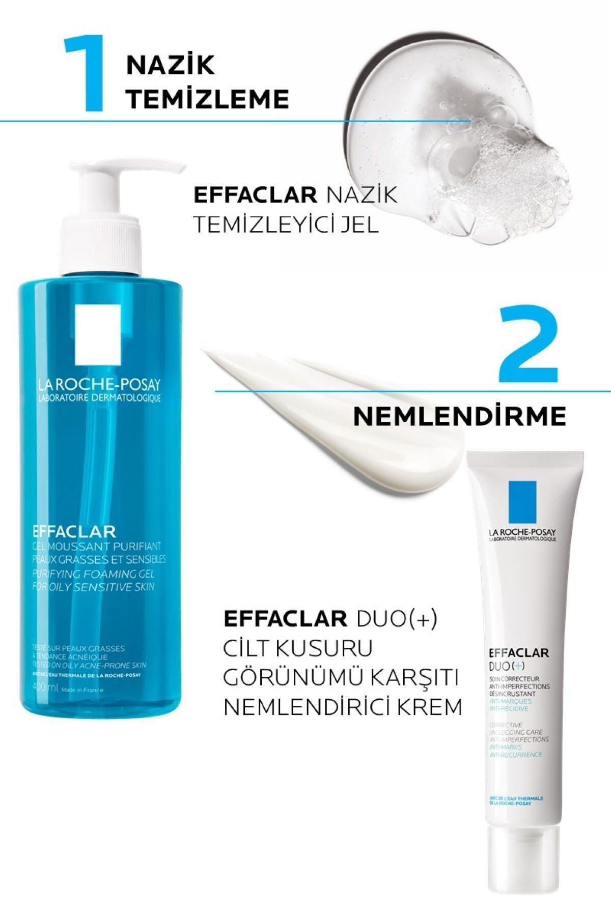 La Roche Posay Effaclar Yağlı Ciltler İçin Cilt Kusuru Karşıtı Bakım Seti GLB20200225012-4