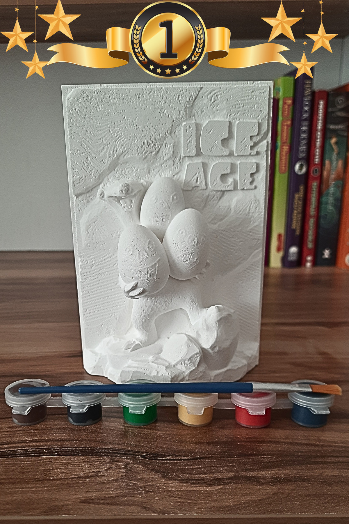 Craft3D Atölye-Ice Age Ice Age - 15 cm Tall Sid Figure Painting Set 3