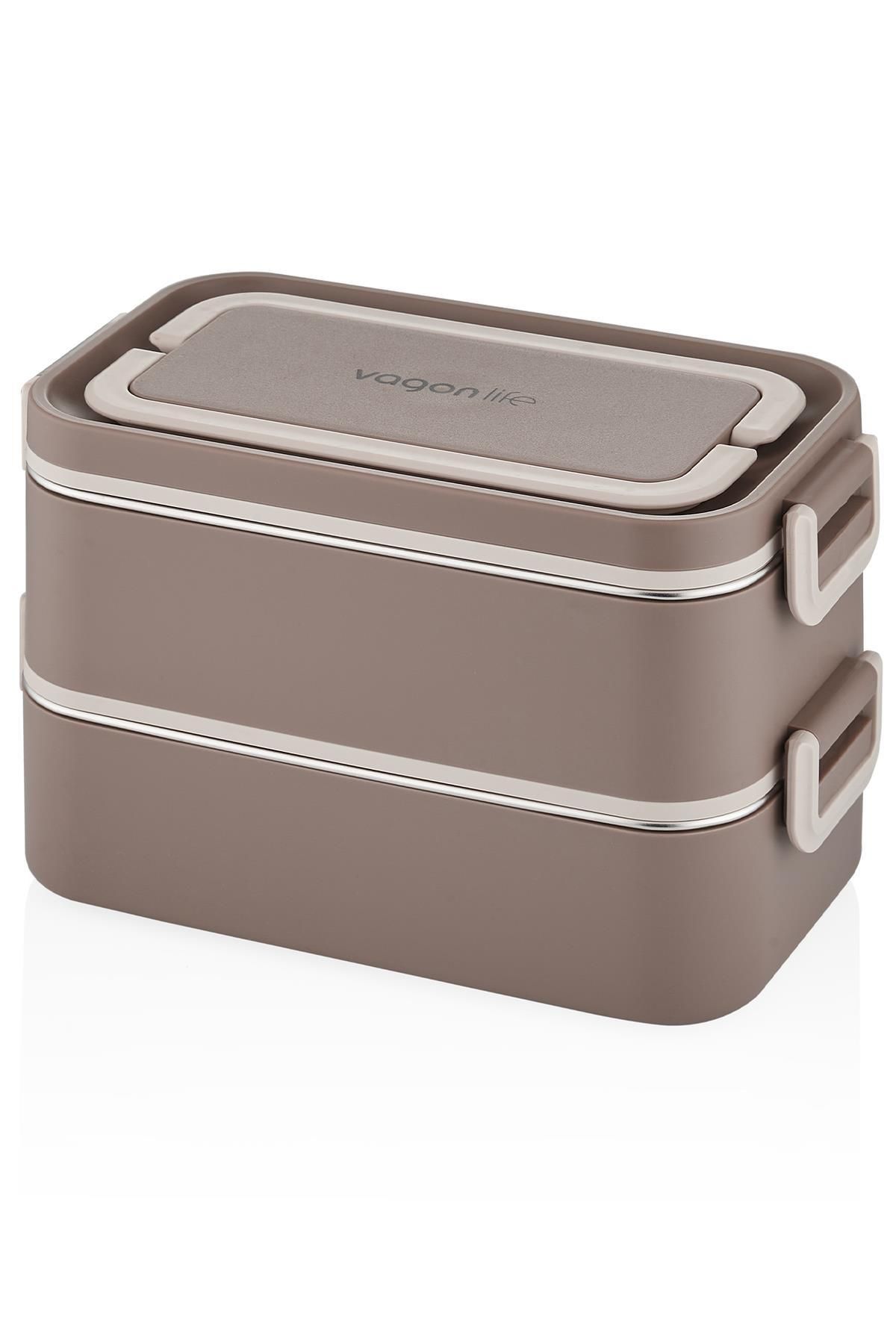 Vagonlife-New Generation Expiry Bowl - 2000 ml 2 Layers Stainless Steel Bento Lunch Box - Fflbox01 1