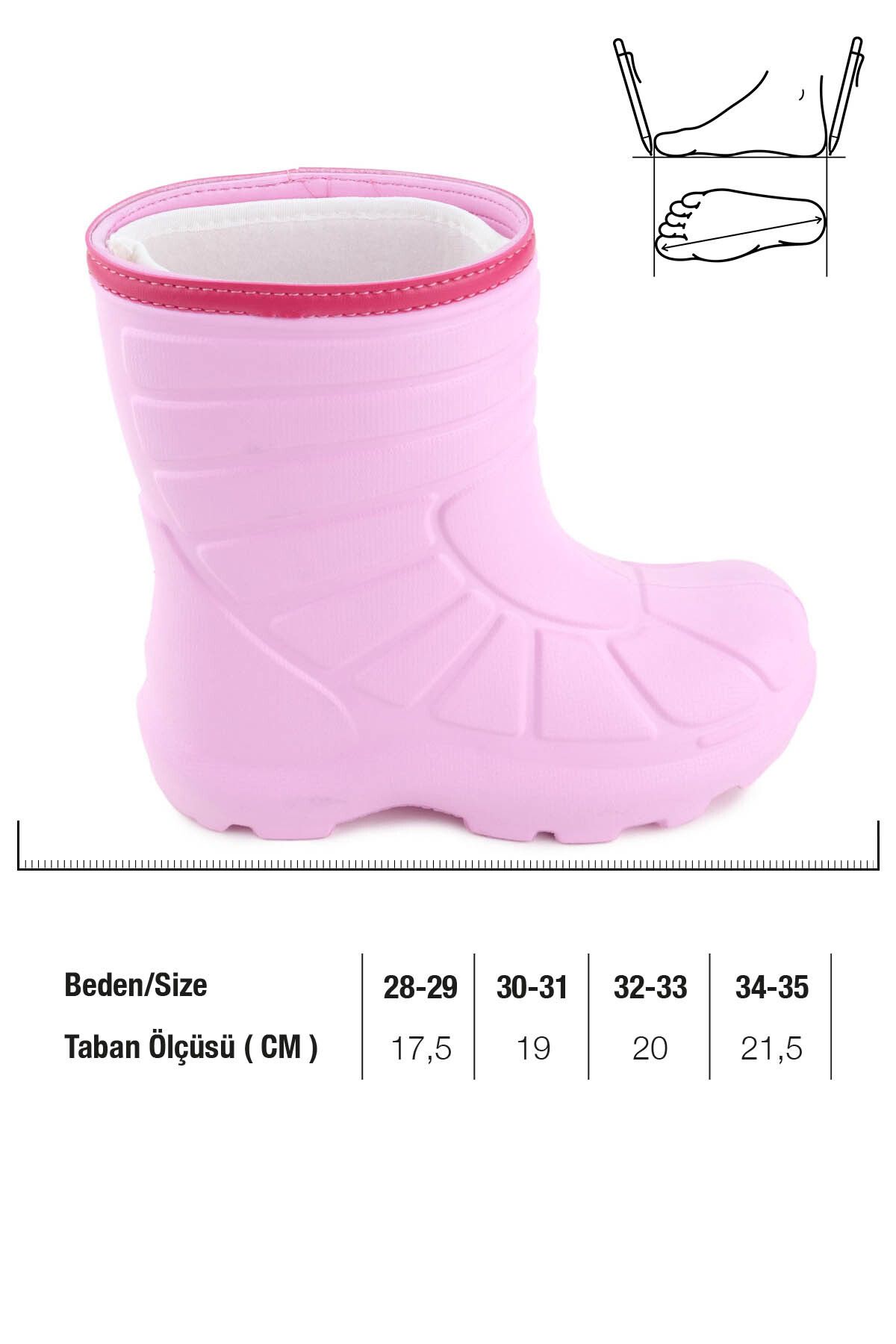 GEZER-Girl's Winter Waterproof Rain Boots with Removable Additional Socks 2