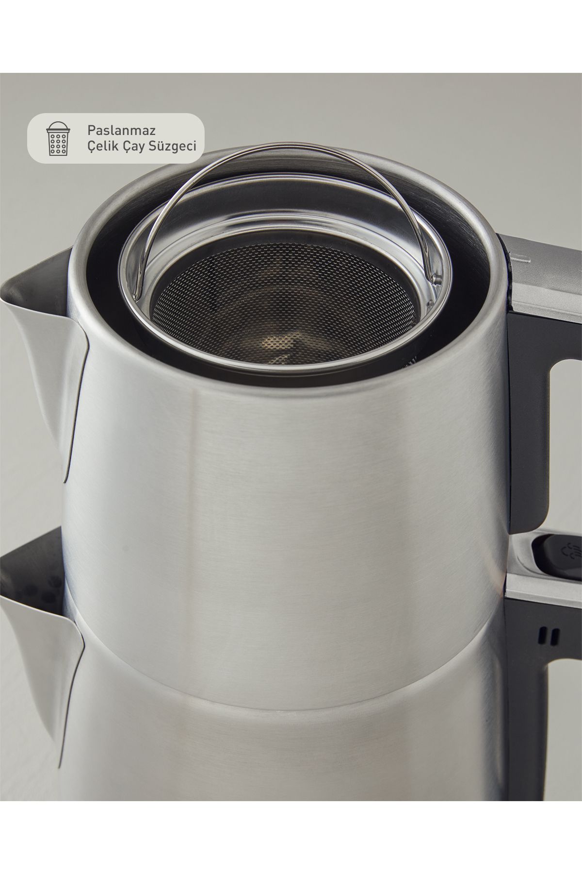 English Home-Cmk 6010 Inox Tea Machine - Black and Chrome Design 6