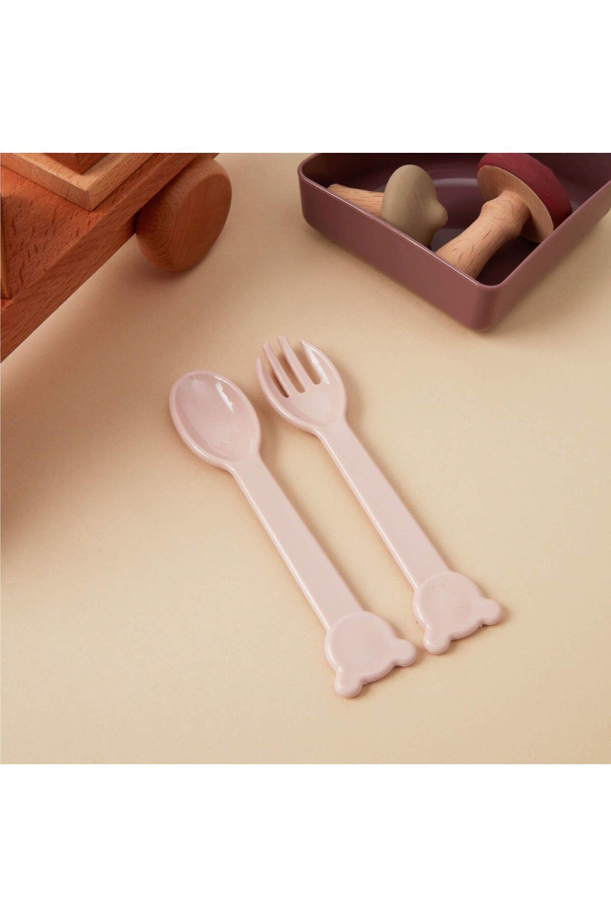 Bonjour Mama Tabağı, Bebekler Ve Çocuklar Için 7 Parça Ayıcık Tepsili Tabak Seti fotoğrafı 3 (önizleme)