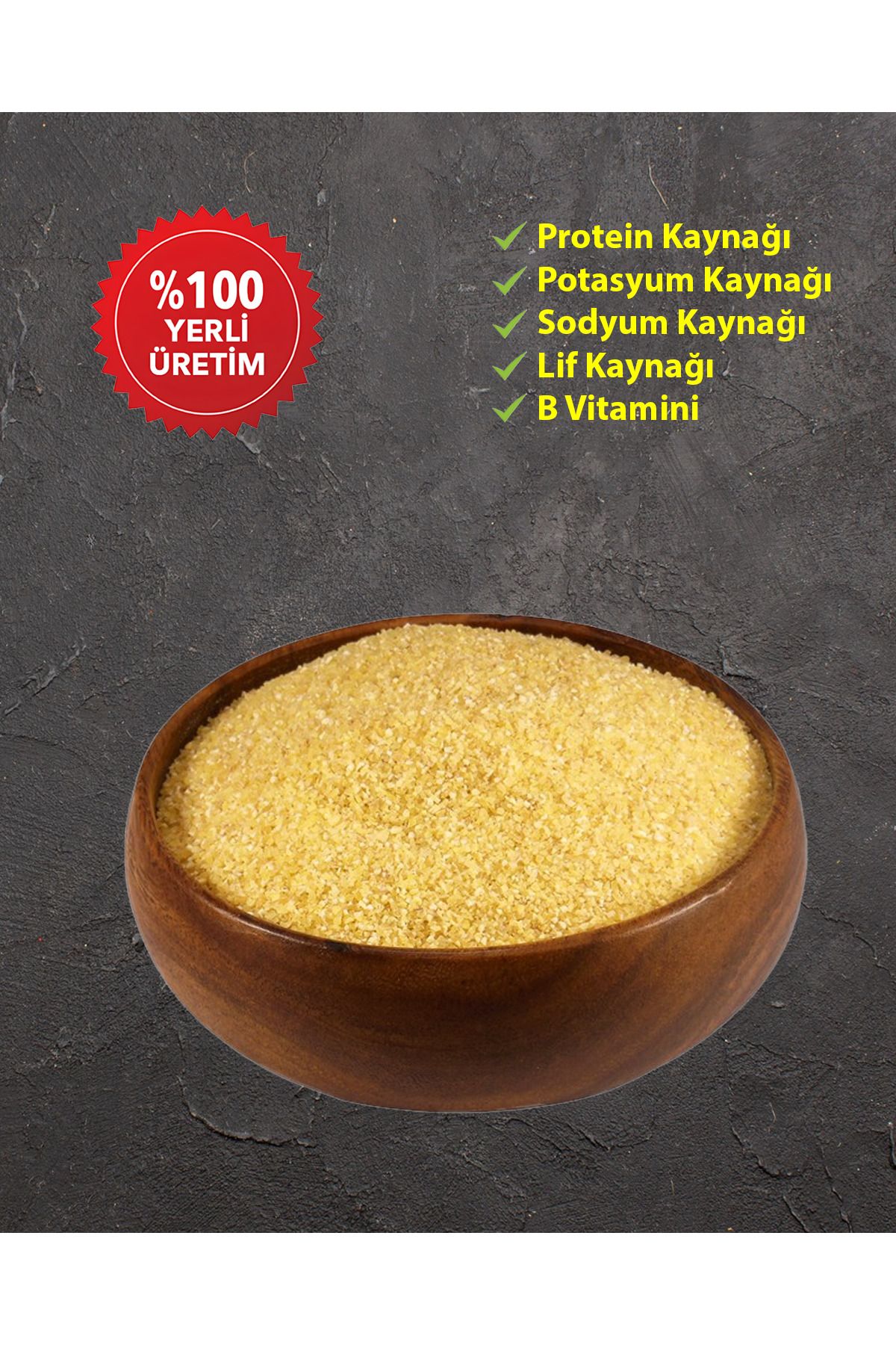 Galip Bakliyat Mardin Yeni Mahsul İçli Köftelik Kitel Bulguru 1 Kg