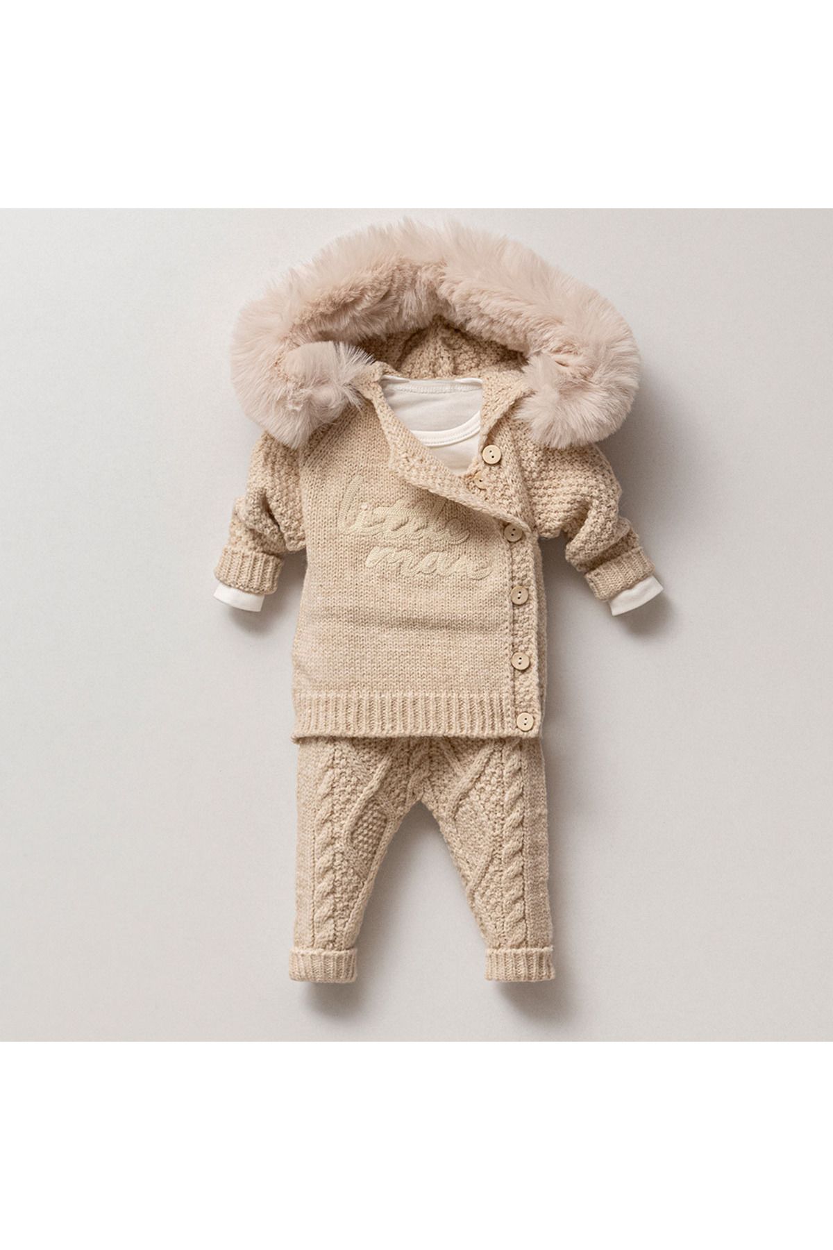 Nipperland-Beige Little Man Set 1