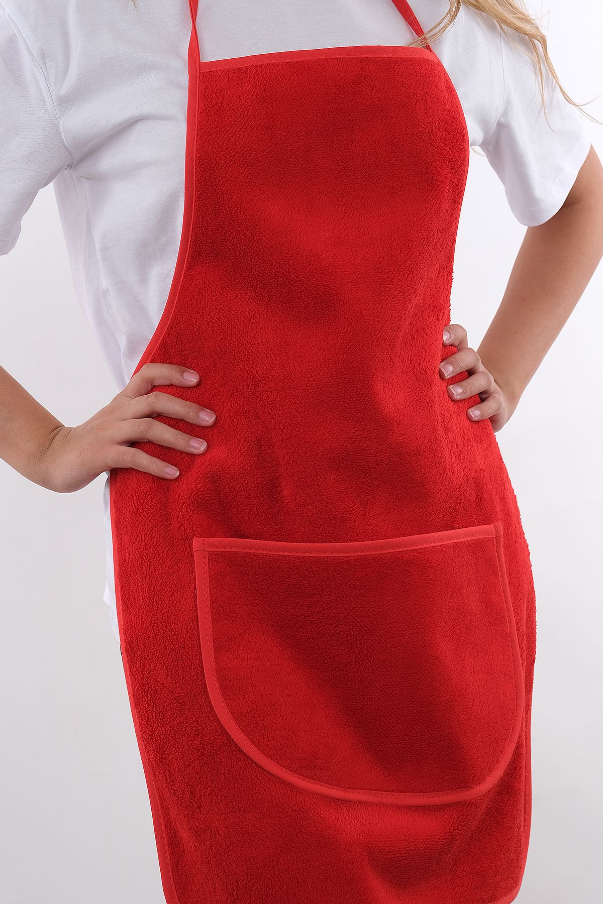 sevilya-Wellsoft Liquid Proof Waterproof Kitchen Apron with Pockets 5