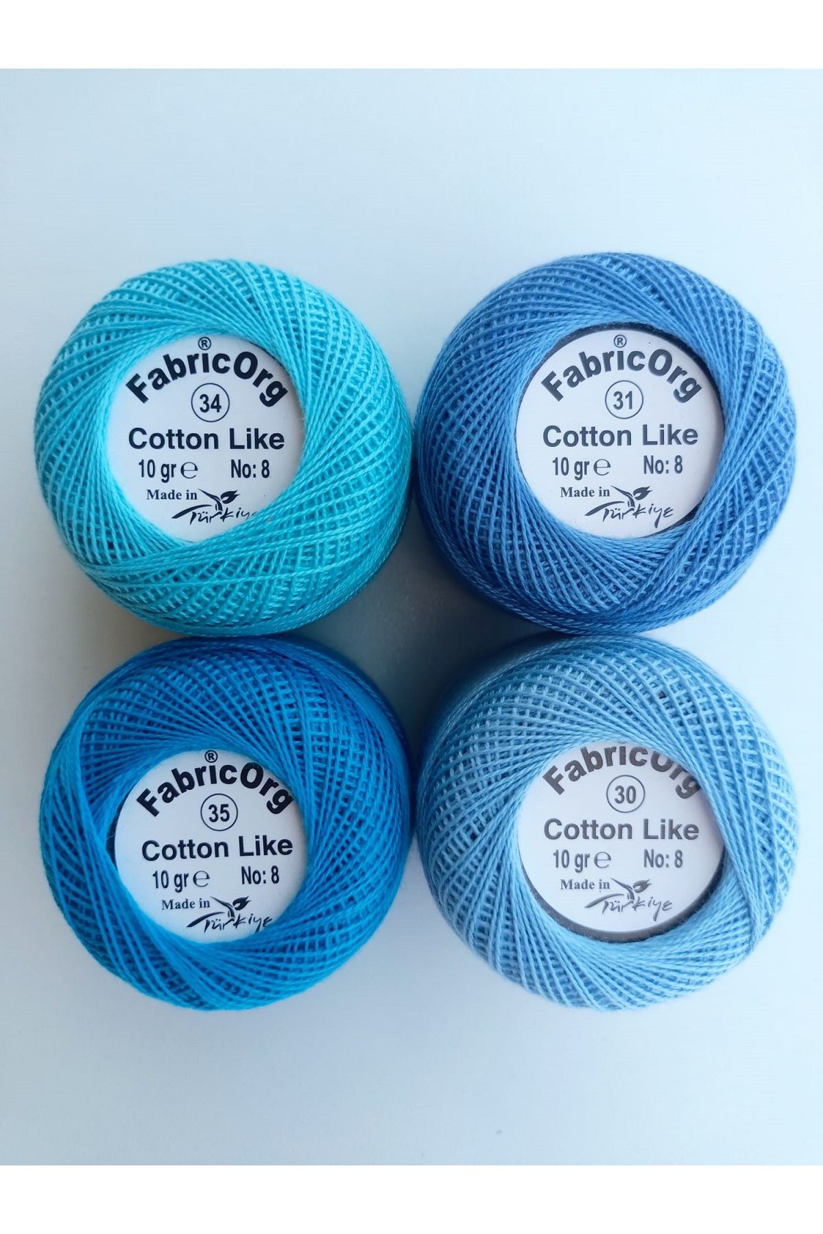 fabricorg Cotton Like Etamin-kanaviçe 4'lü Iplik Seti (10 GR-NO.8)