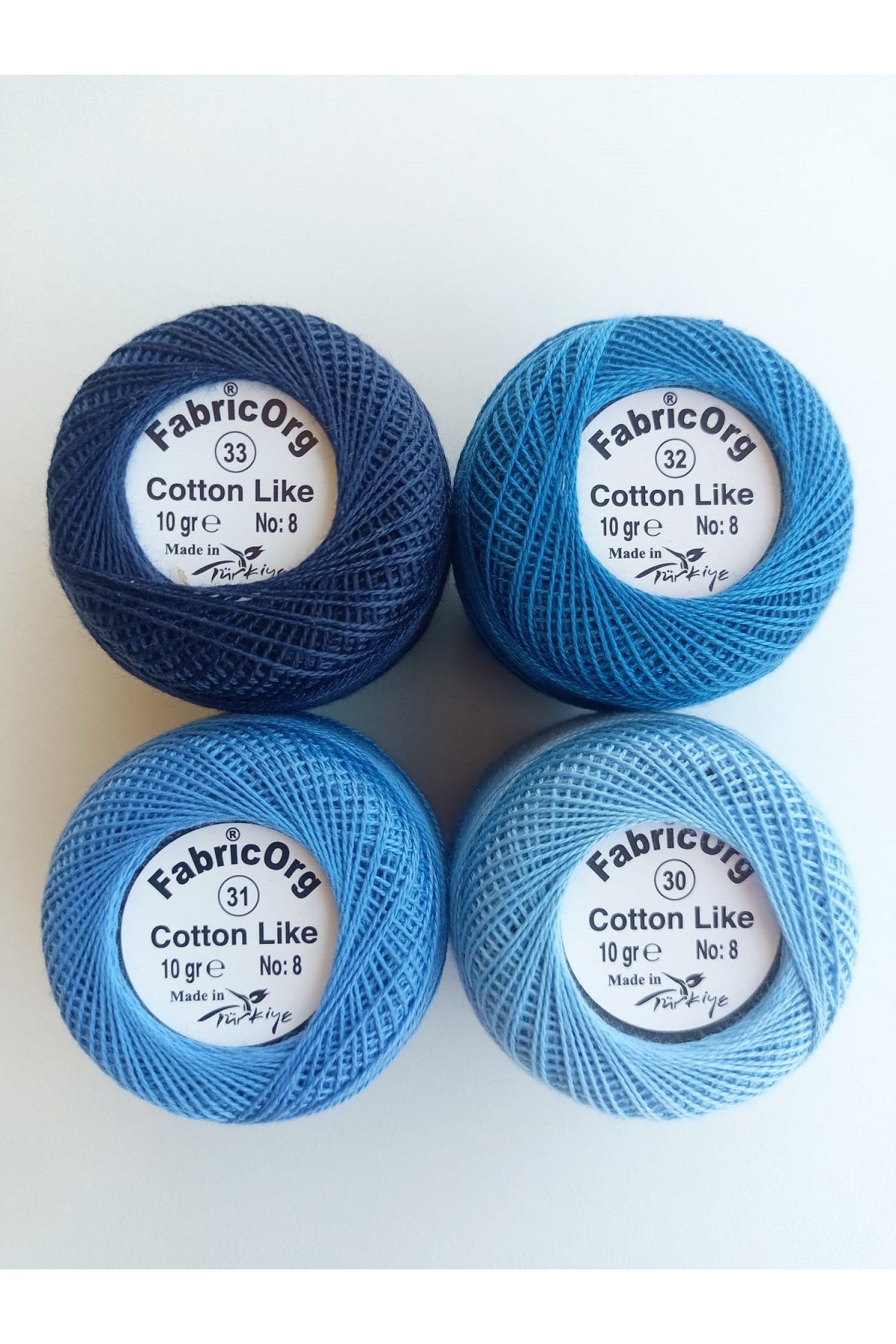 fabricorg Cotton Like Etamin-kanaviçe 4'lü Iplik Seti (10 GR-NO.8)