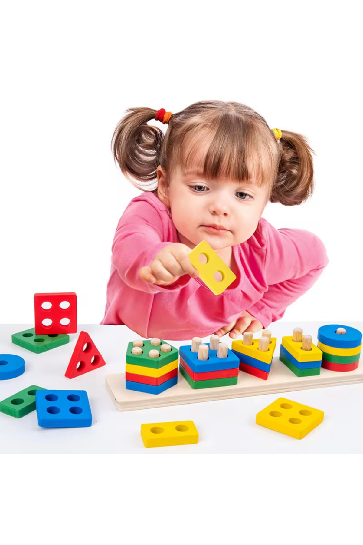 بلوک‌های هندسی چوبی