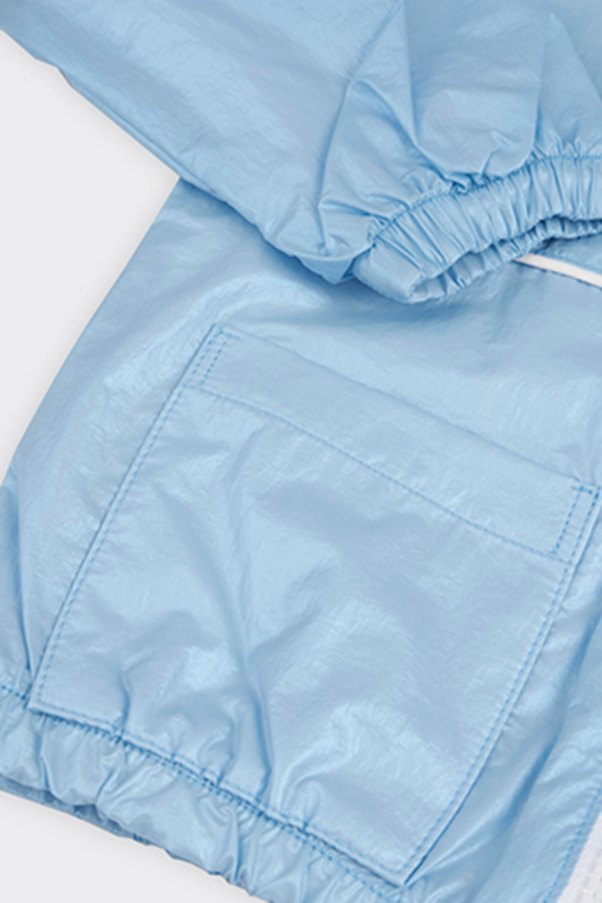 Panço Erkek Bebek Kapüşonlu Mavi Yağmurluk fotoğrafı 3 (önizleme)