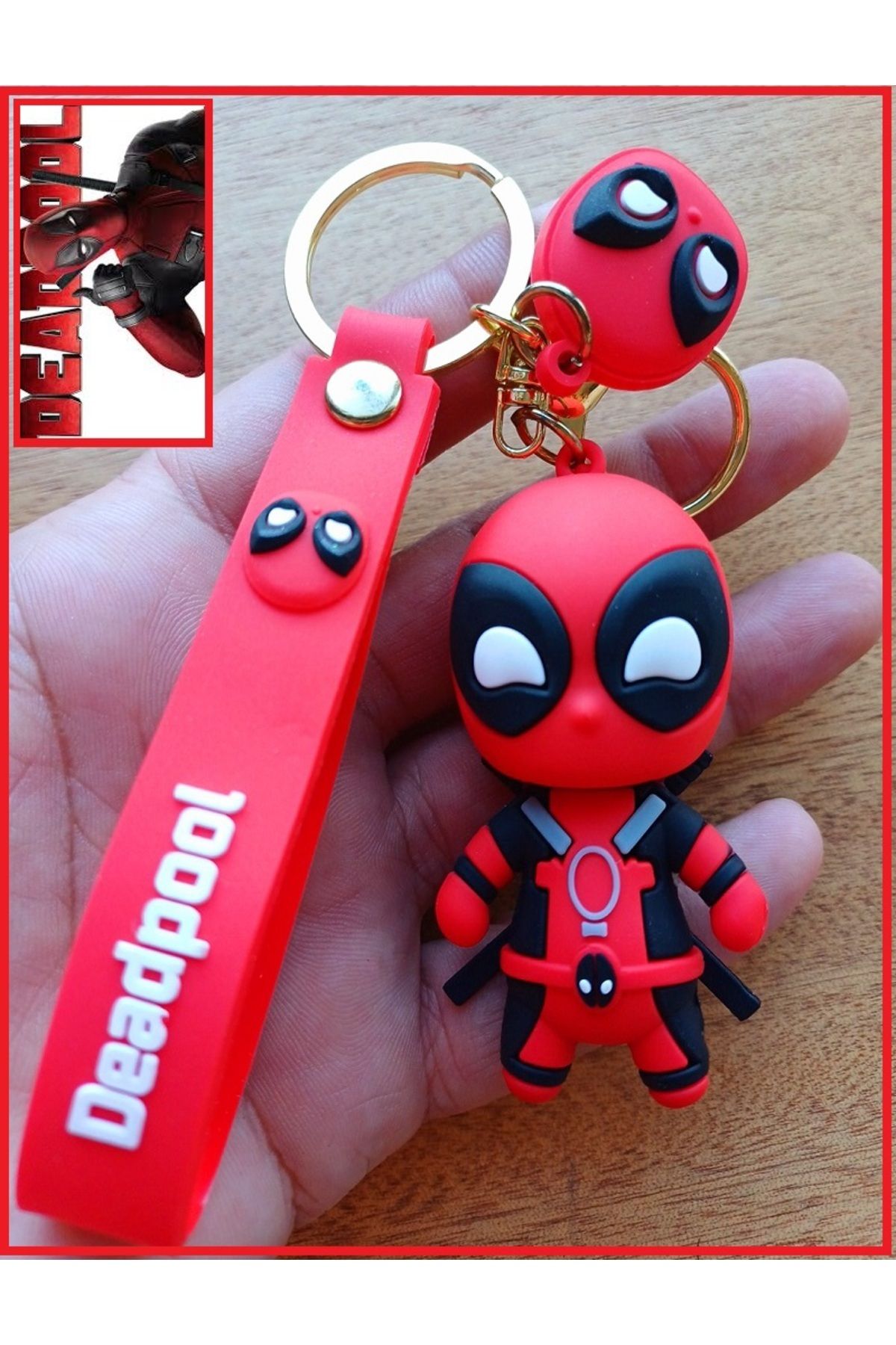 OYUNCAKSAHİLİ Deadpool Actıon Fıgure Ninja Film Karakter 7 cm Askılı Dedpol Kırılmaz MMarvell Figür