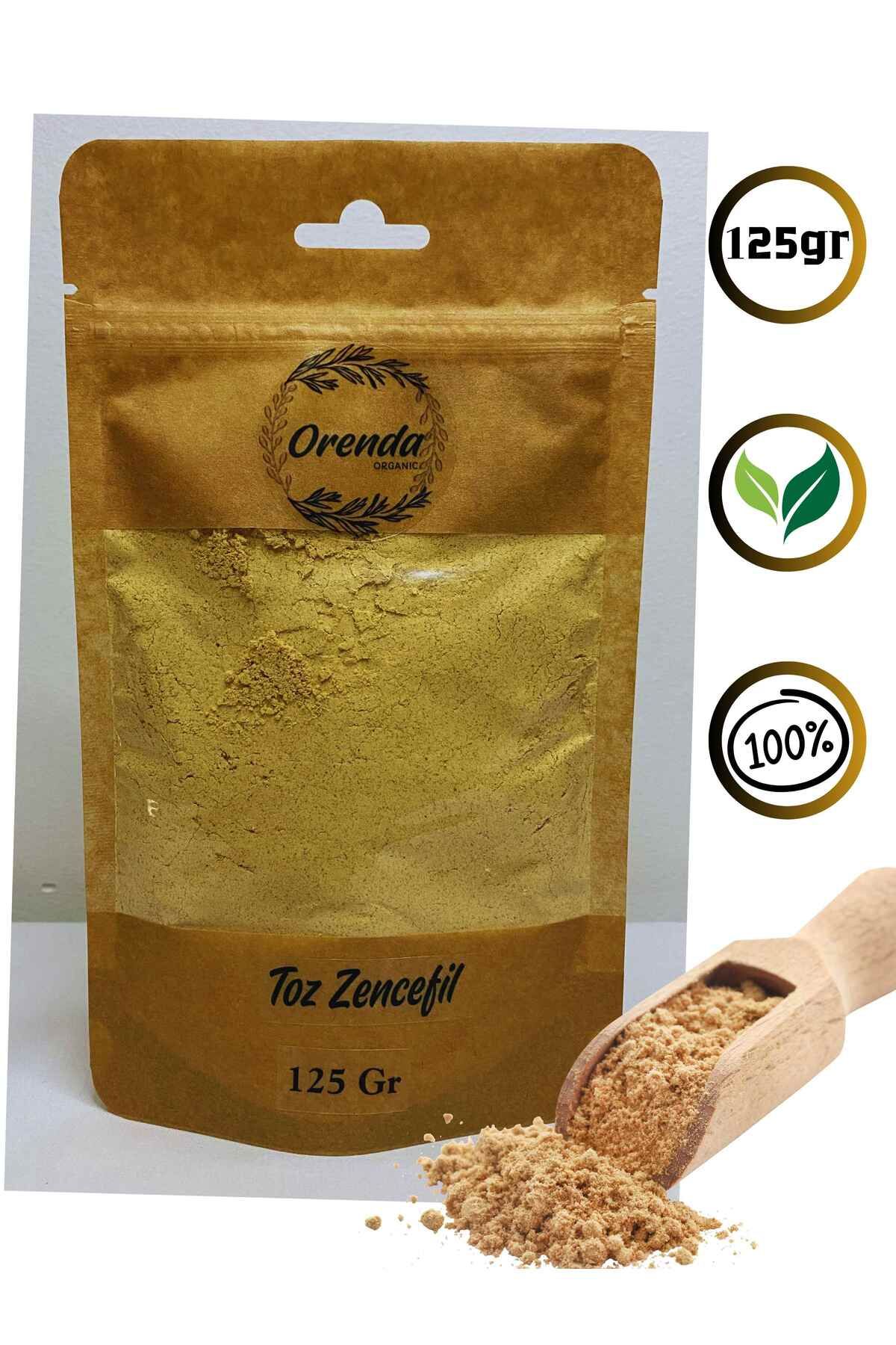 Orenda Zencefil Toz 125gr (Doğal Öğütülmüş, Kökleri Doğal Yöntemler İle kurutulmuştur)