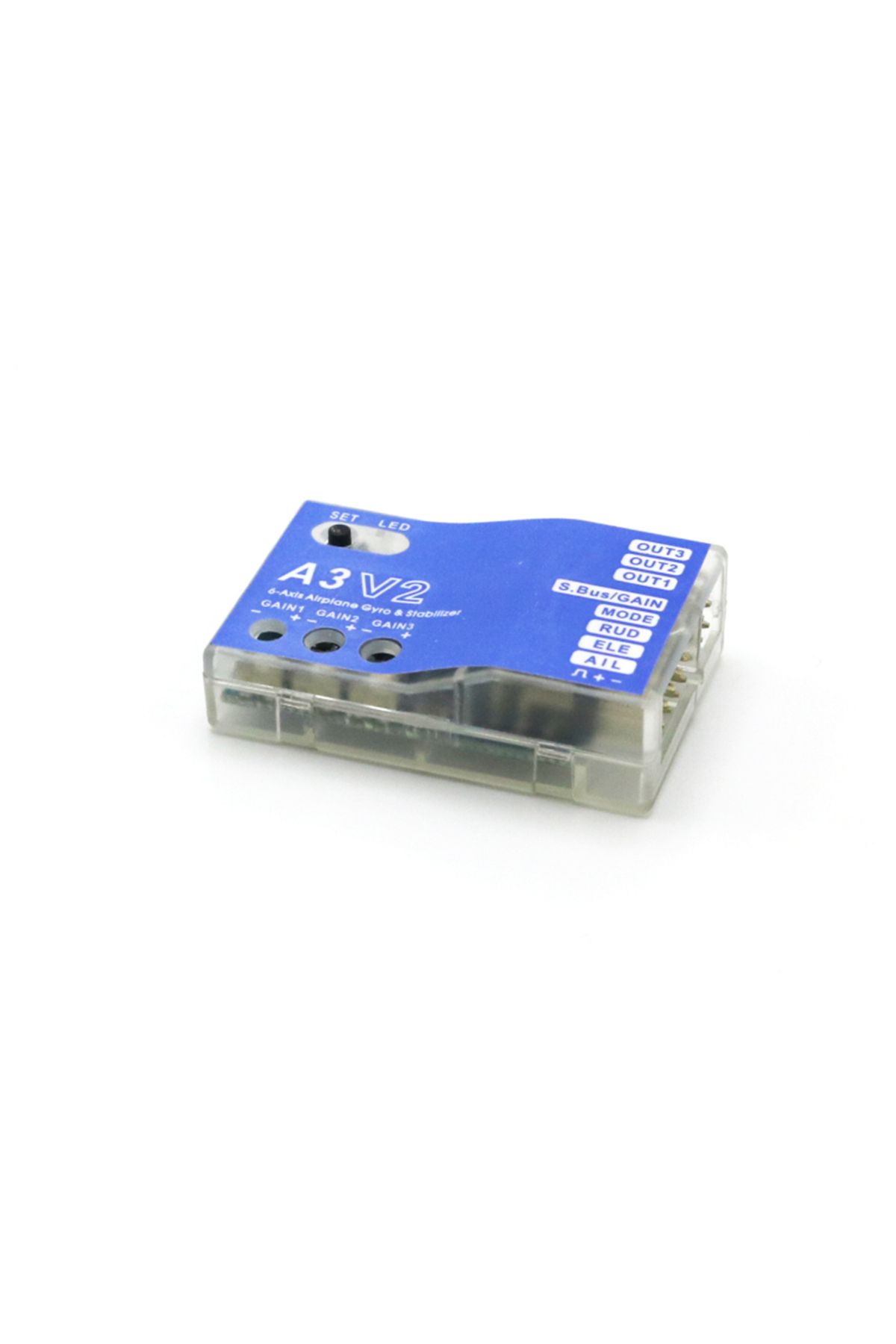 U-Angel-1988-3 Axis Gyro A3 V2 Aeroplane Flight Controller Stabilizer for RC Airplane Fixed-wing Copter 6