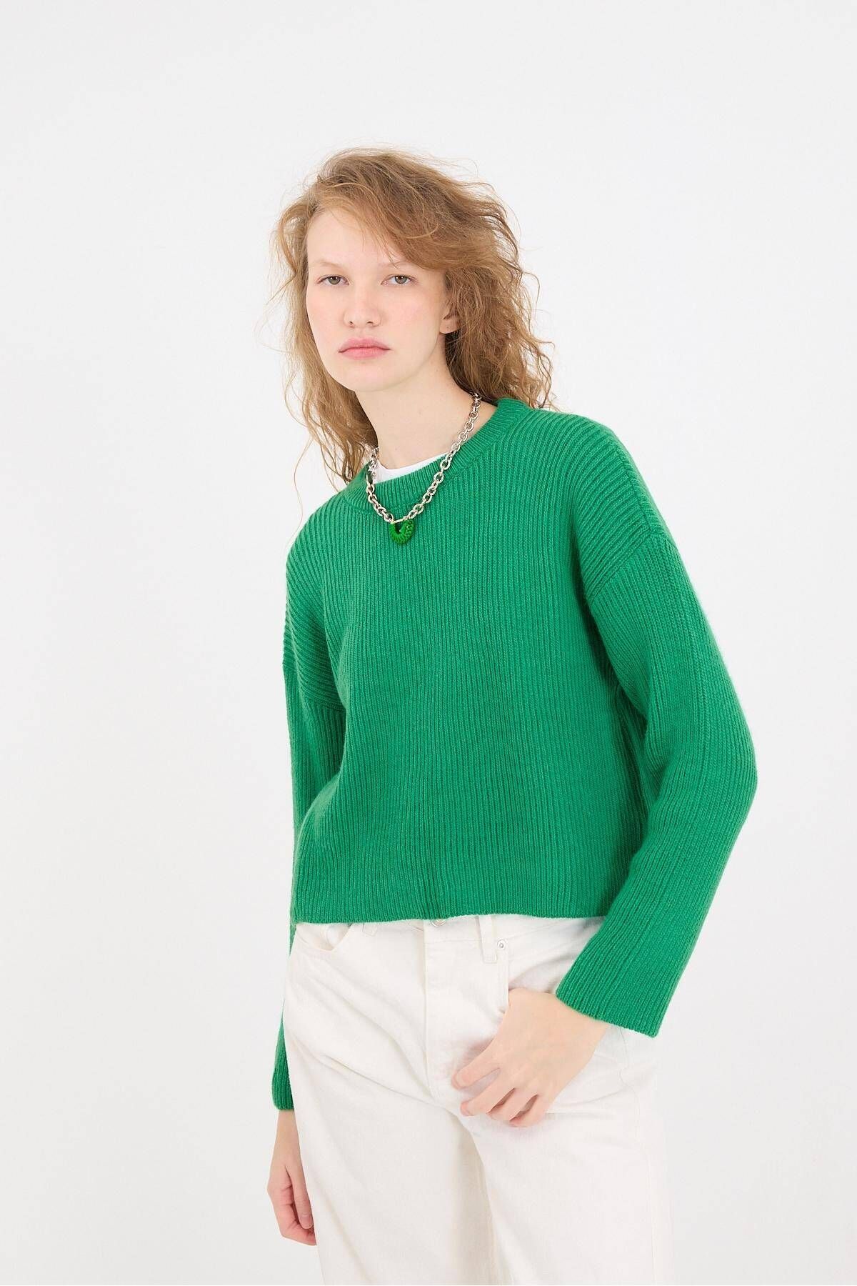 Addax-Crew Neck Knitwear Sweater K3392-B5 4