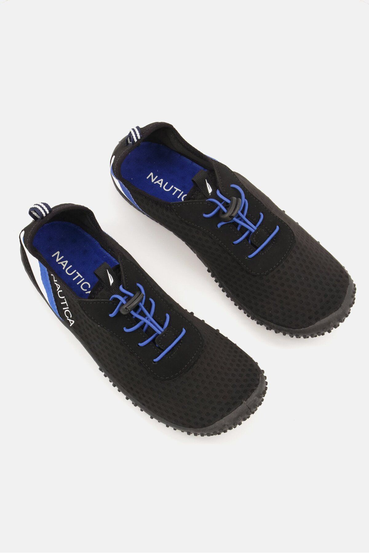 Nautica-Men Low Cut Lace Up Casual Shoes, Black/Blue 4