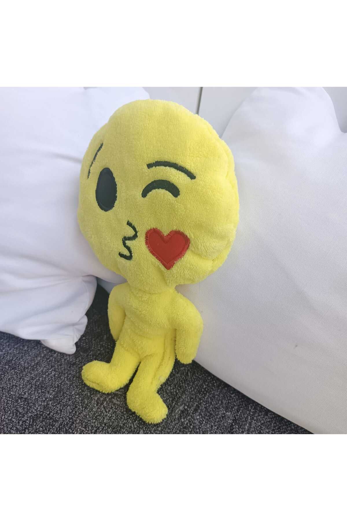 LRS STORE-29 cm Plush Emoji - Heart Kissed Man Gift for Lover Emoji Plush 3