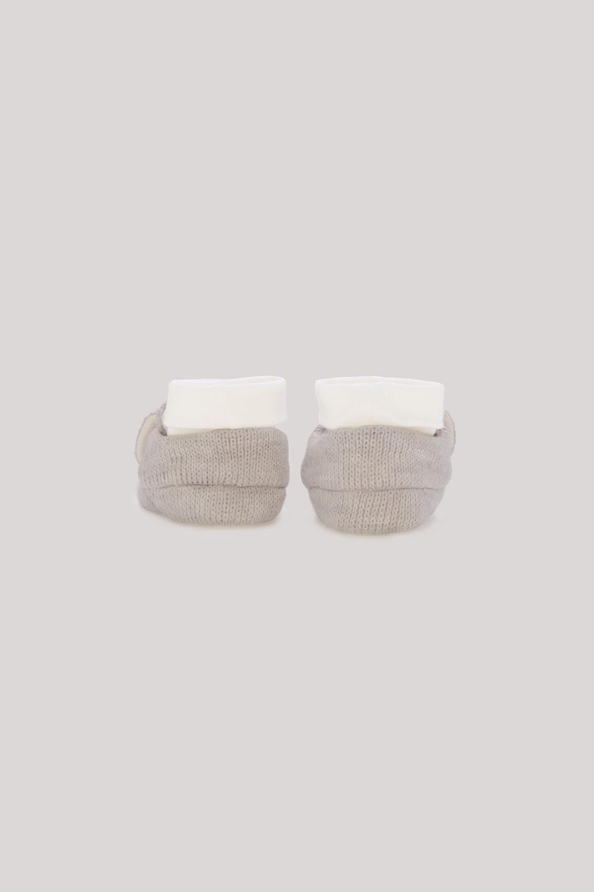 Layette-Bg Store Baby Boy Ecru Booties 2