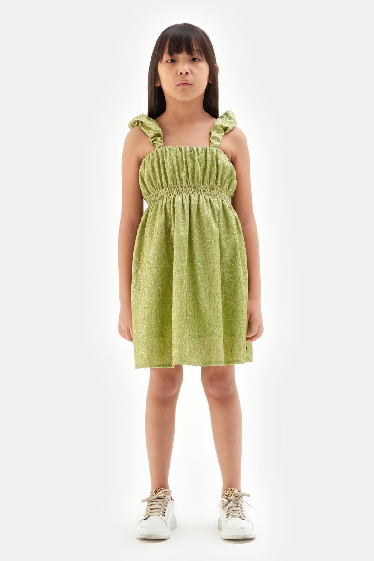 Tyess-Bg Store Girl Green Dress 23ss1tj4918 1