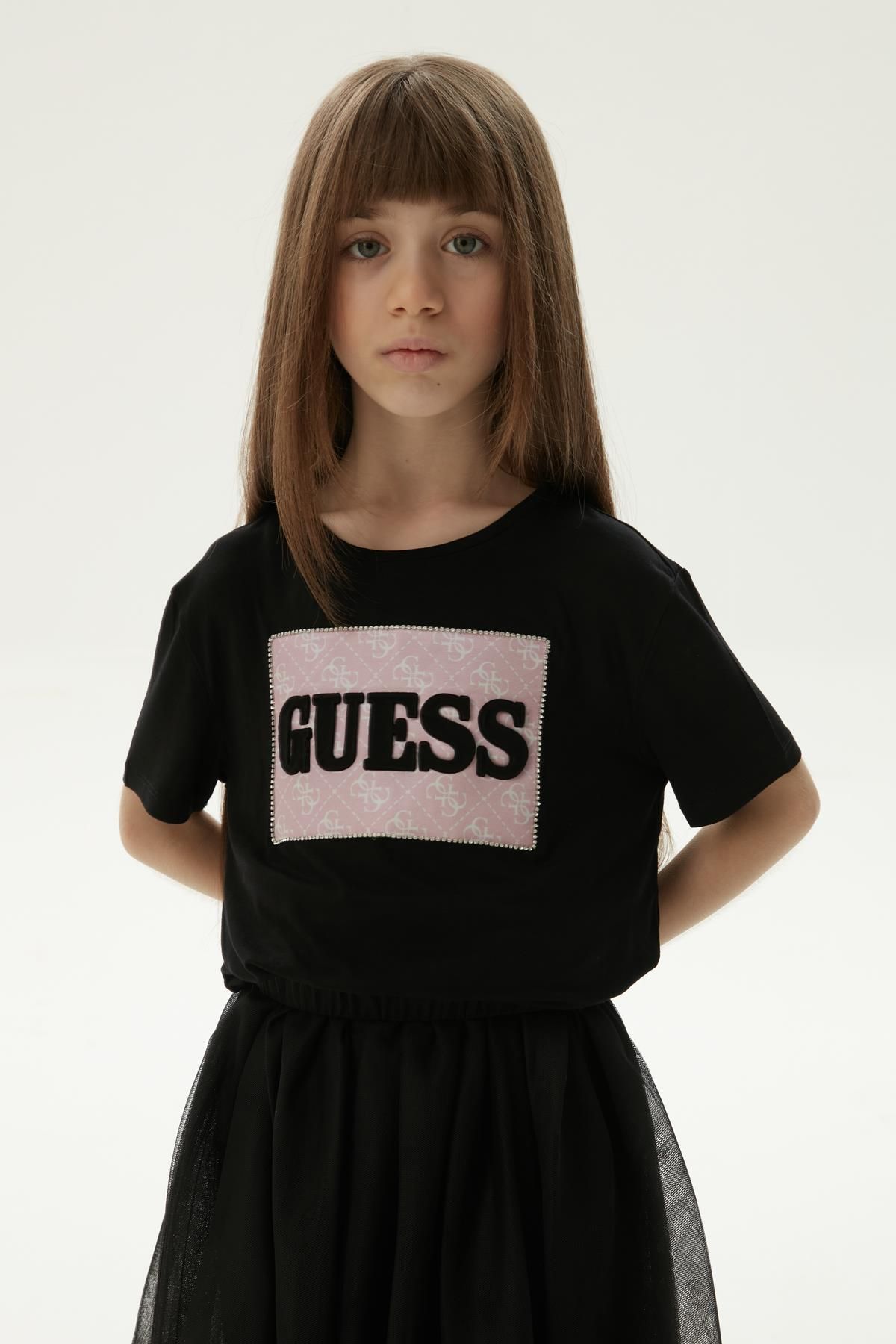 Guess-BG Store تنورة سوداء للفتيات 2