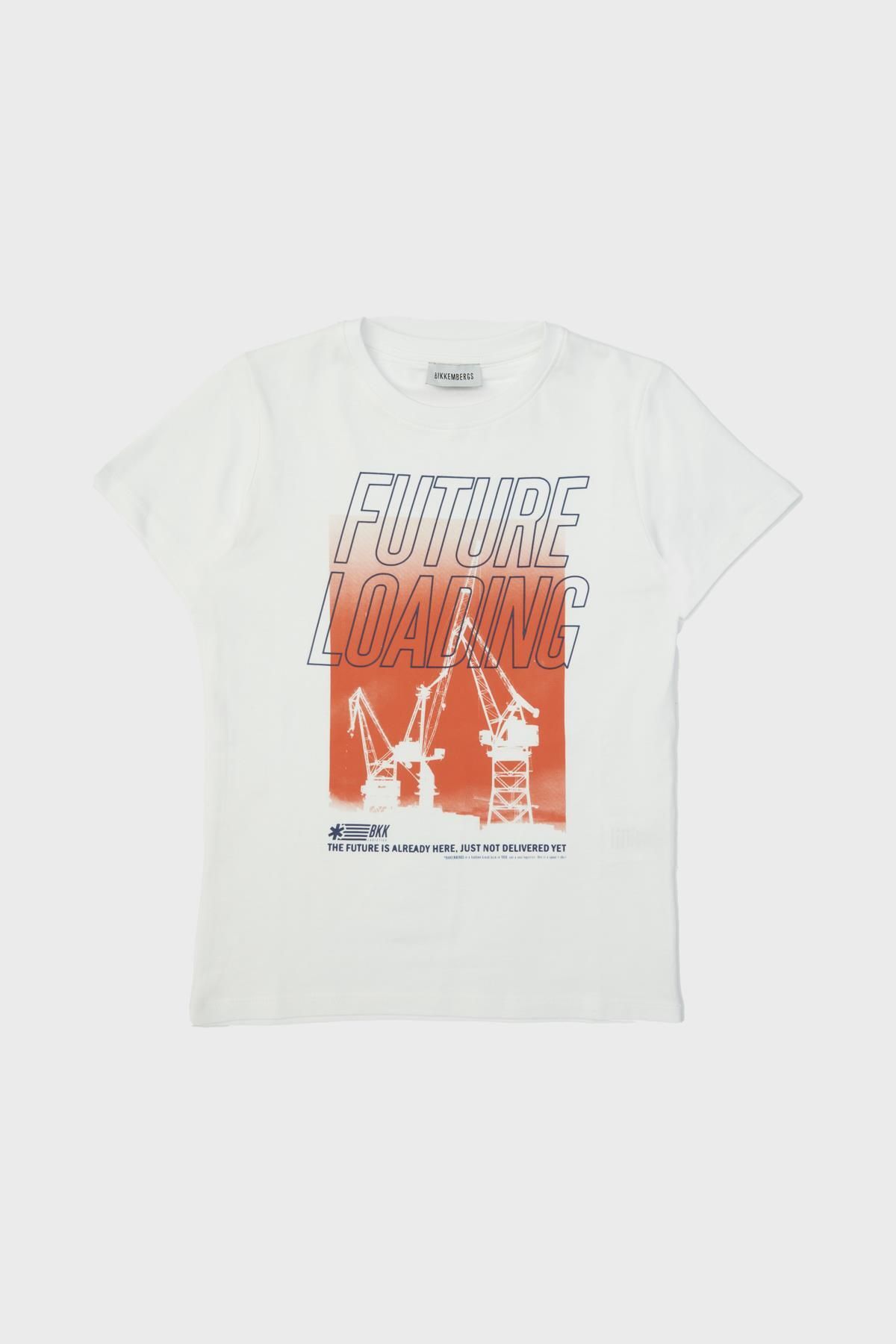Bikkembergs-Bg Store Tricou alb pentru băiat 23fw0bk1909 5