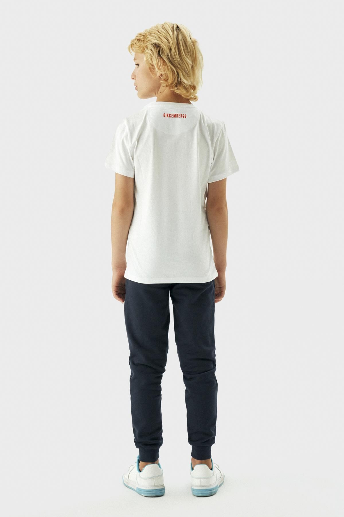 Bikkembergs-Bg Store Tricou alb pentru băiat 23fw0bk1909 4