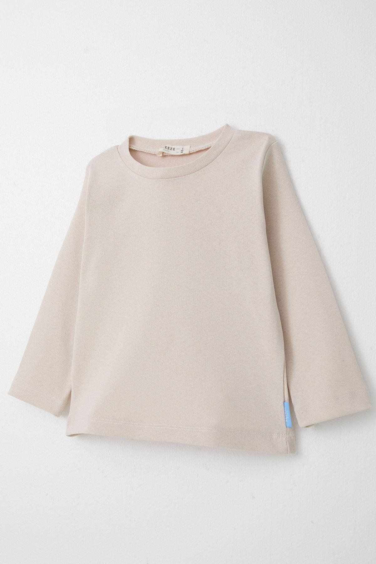 Breeze-1-4 Years Boy Beige Long Sleeve T-Shirt 3