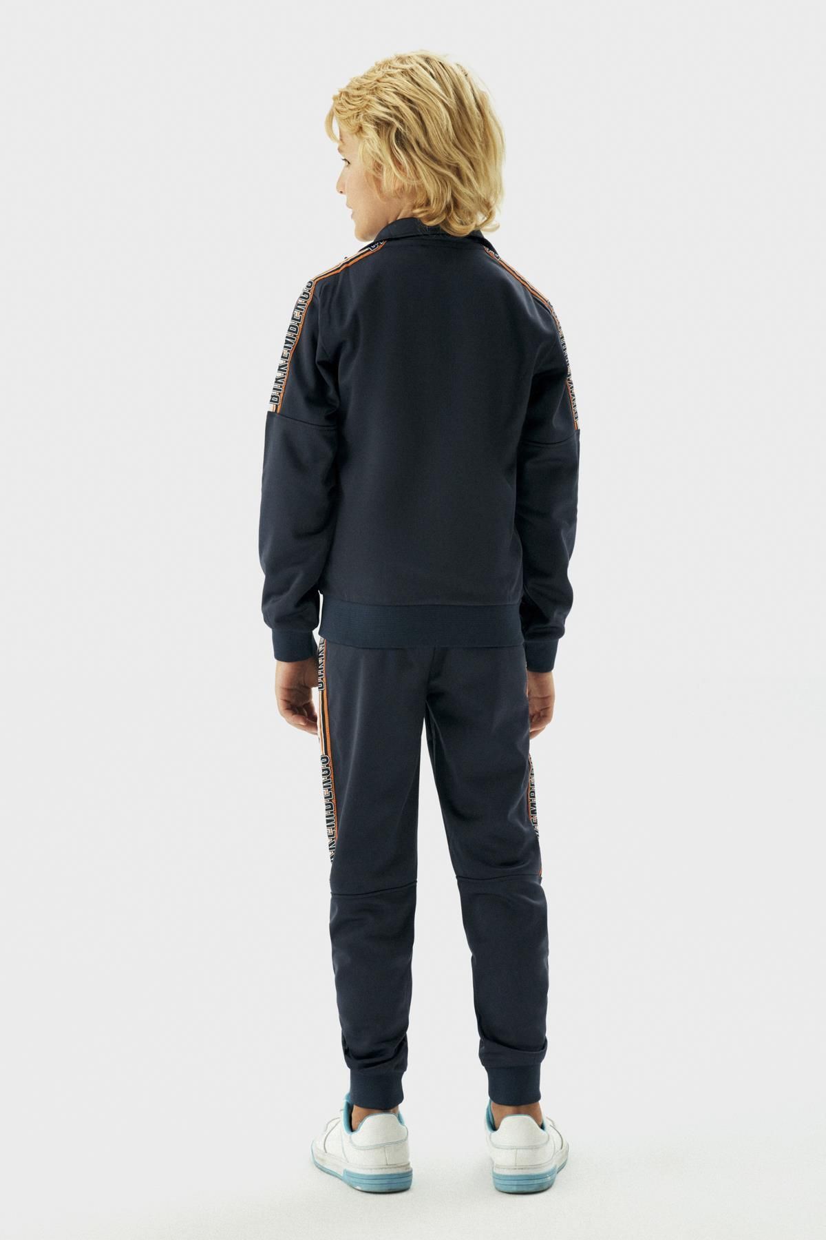 Bikkembergs-Bg Store Boy's Navy Blue Tracksuit 23Fw0Bk1935 4