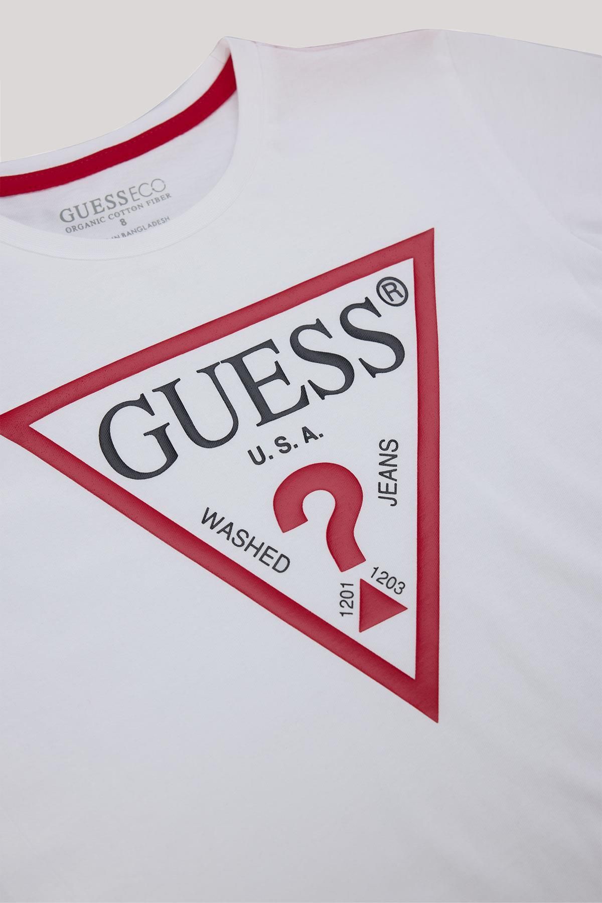 Guess-Biele chlapčenské tričko Bg Store 7