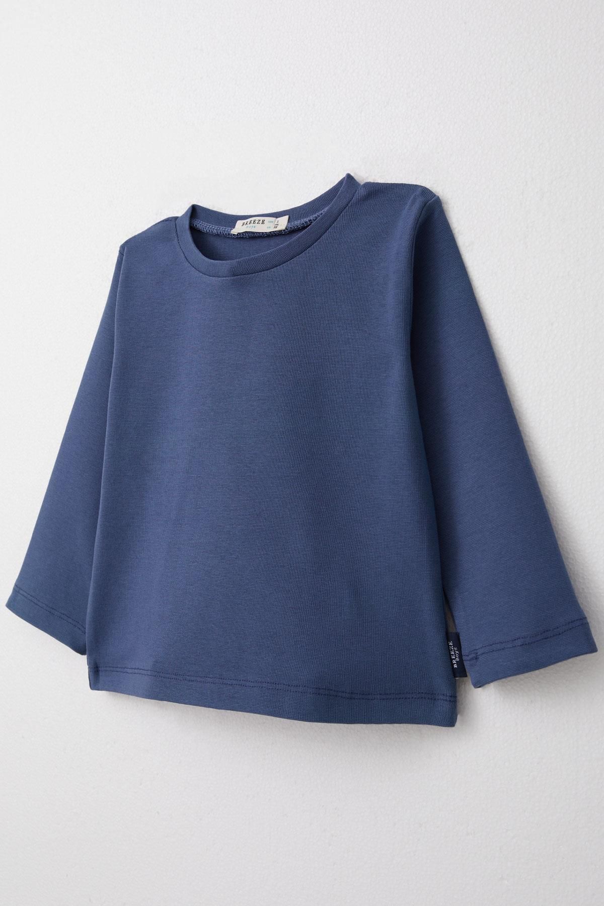 Breeze-1-4 Years Boy Indigo Long Sleeve T-Shirt 3