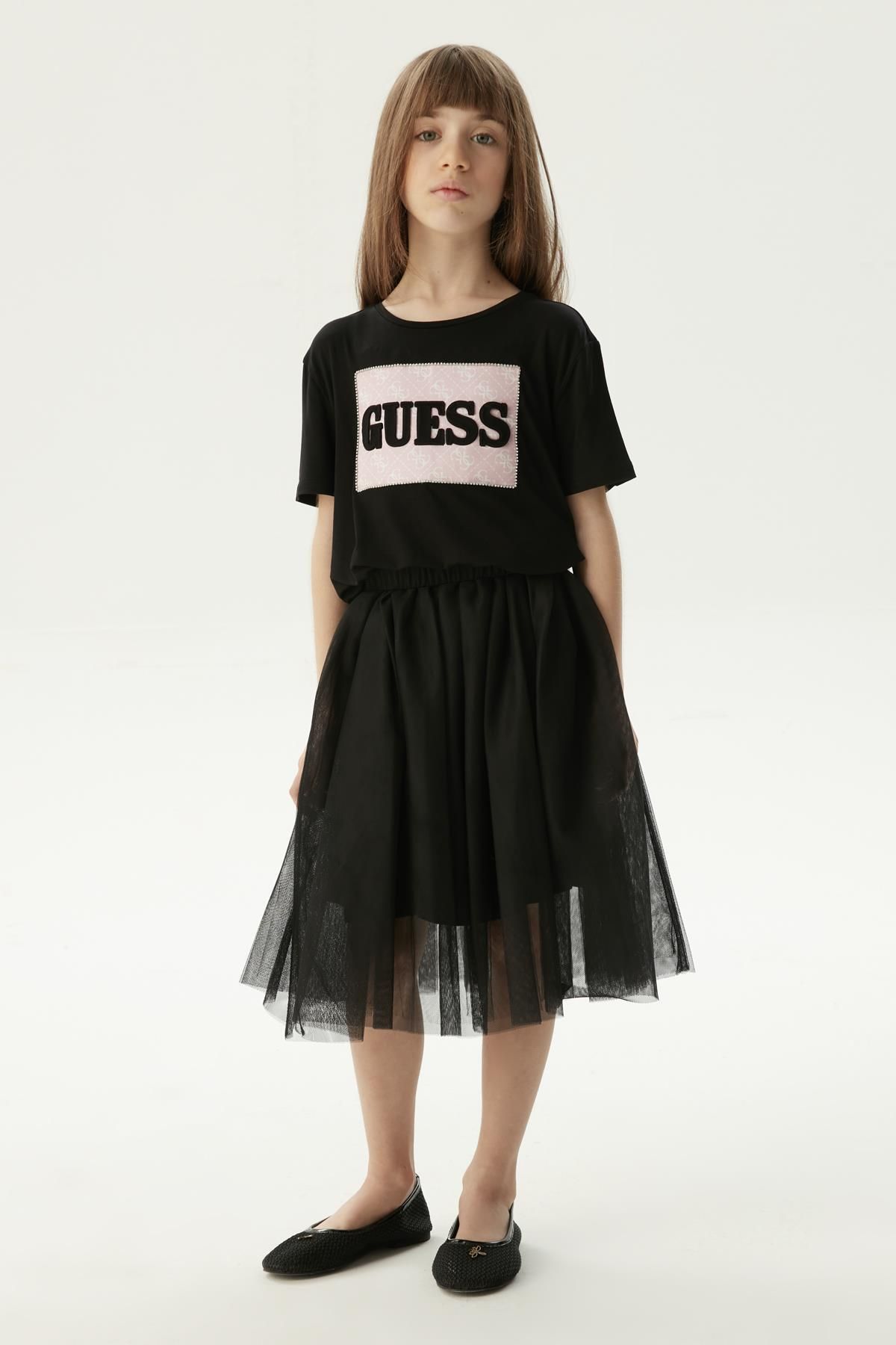 Guess-BG Store تنورة سوداء للفتيات 1