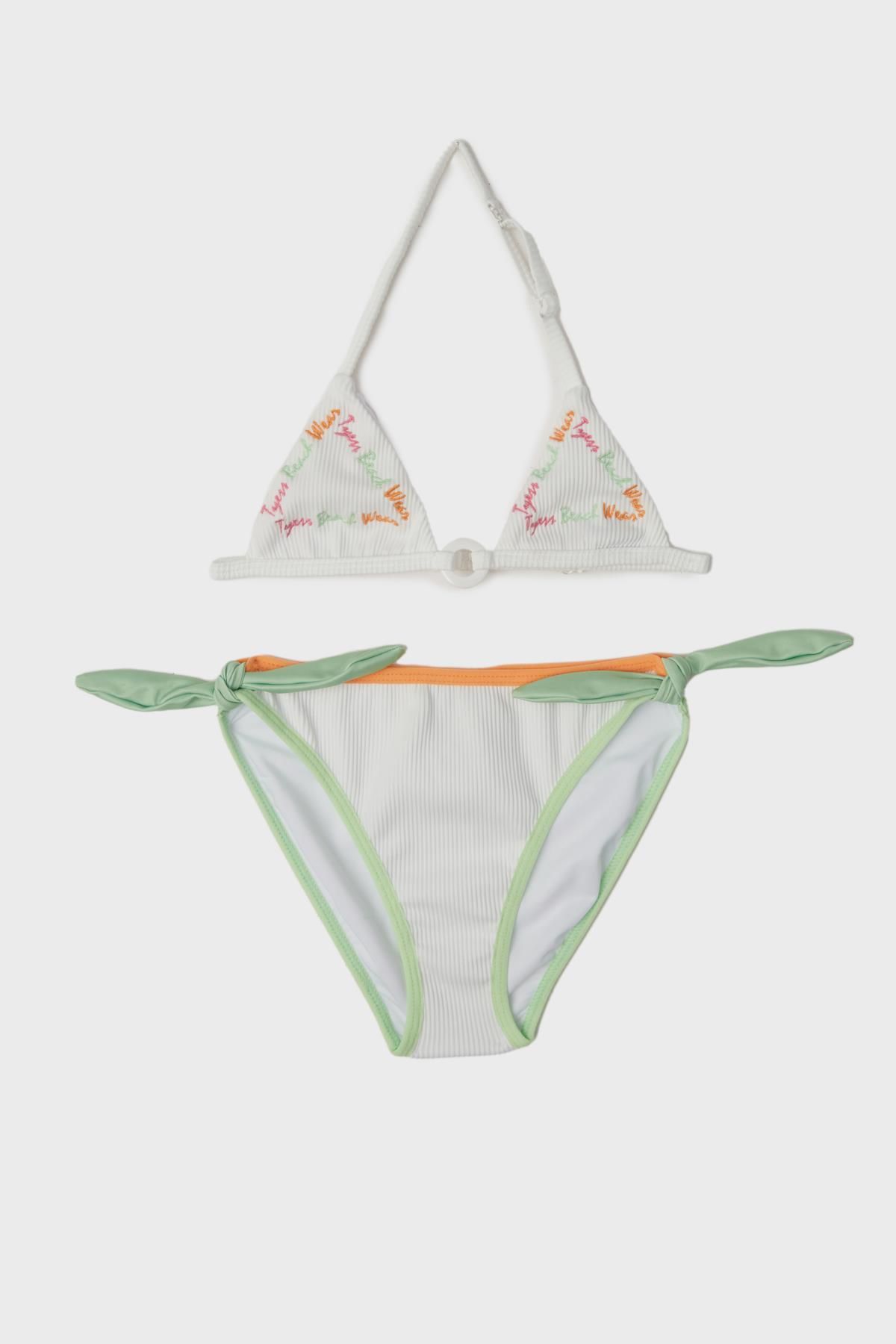 Tyess Bg Store Dziewczęce Białe Bikini 23ss0tj4018 Kobieta - 4 lata