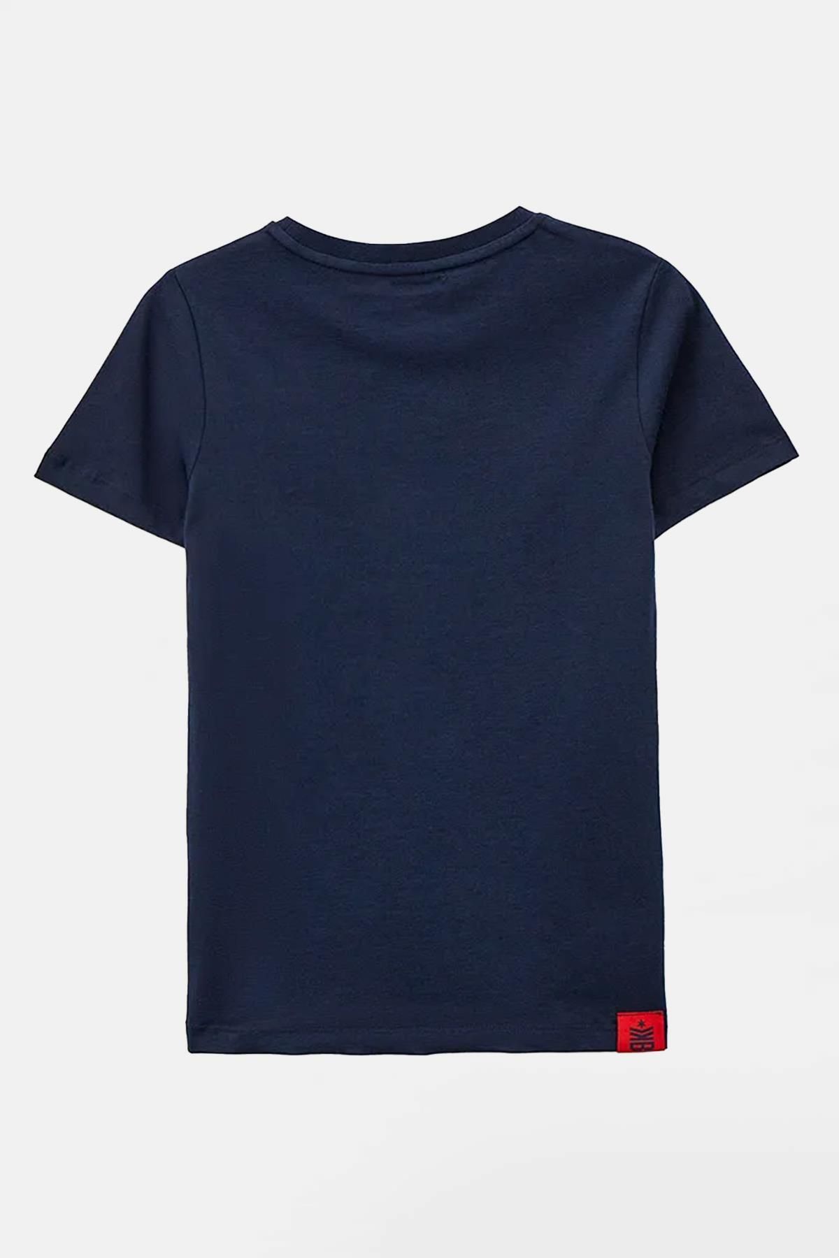 Bikkembergs-Bg Store Boy Navy Blue T-Shirt 23Ss0Bk1517 2