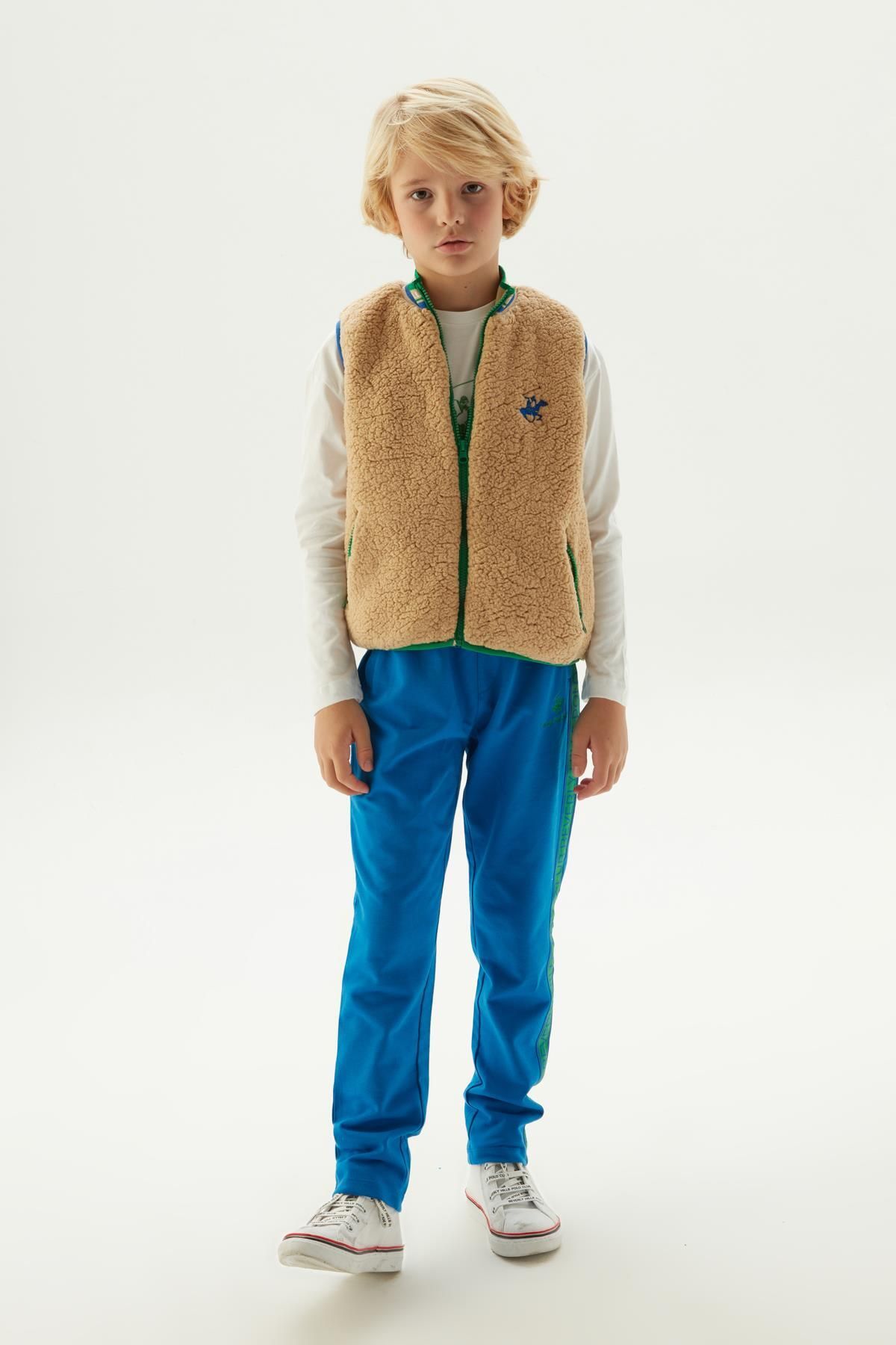 Beverly Hills Polo Club-Boy's Beige Vest 23FW0BHB709 1