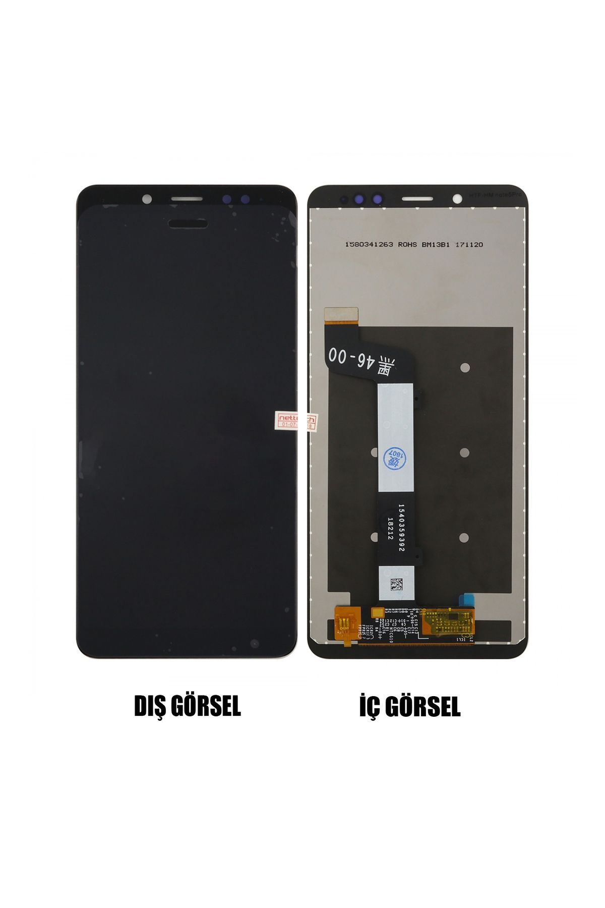 indirimplus Redmi Note 5 Uyumlu LCD Ekran +Dokunmatik (Siyah Renk İlanı) AAA KATİTE