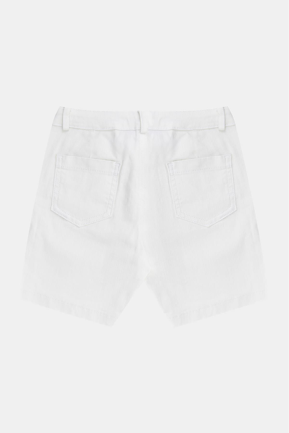 Nebbati-Bg Store Boy's White Shorts 23Ss1Nb3156 6