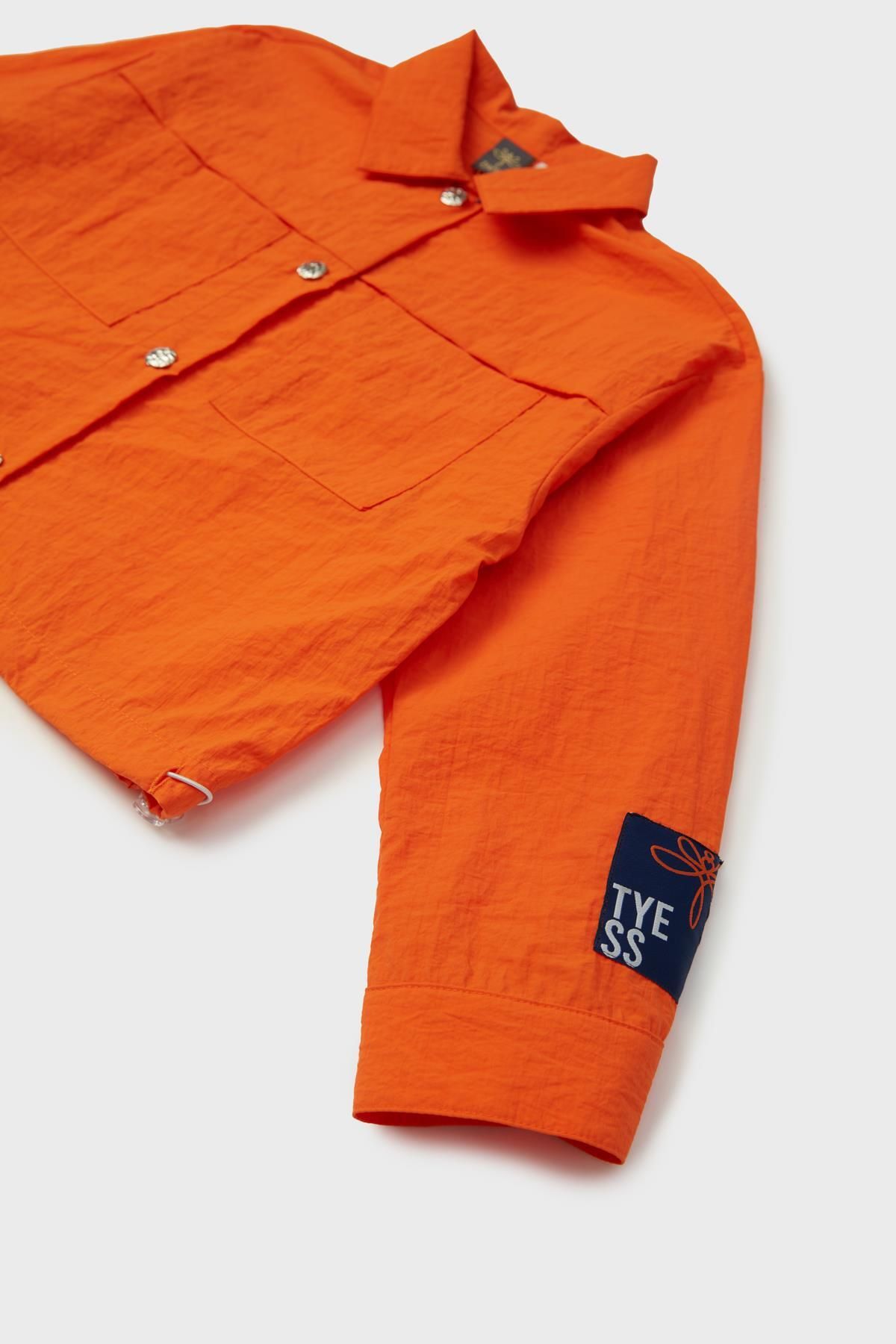 Tyess-BG Store Girl's Orange Jacket 7