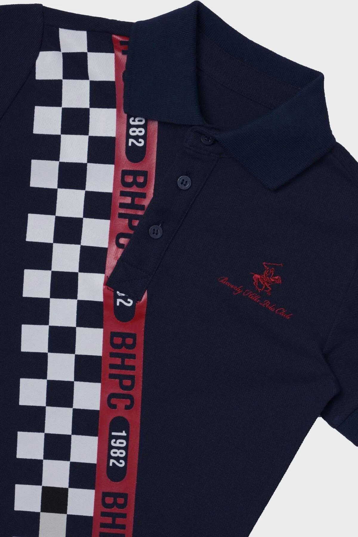 تی شرت پسرانه Çocuk Temalı آستین کوتاه | بورلی هیلز پولو کلاب Beverly Hills Polo Club 23SS2BHB501 - تصویر 3