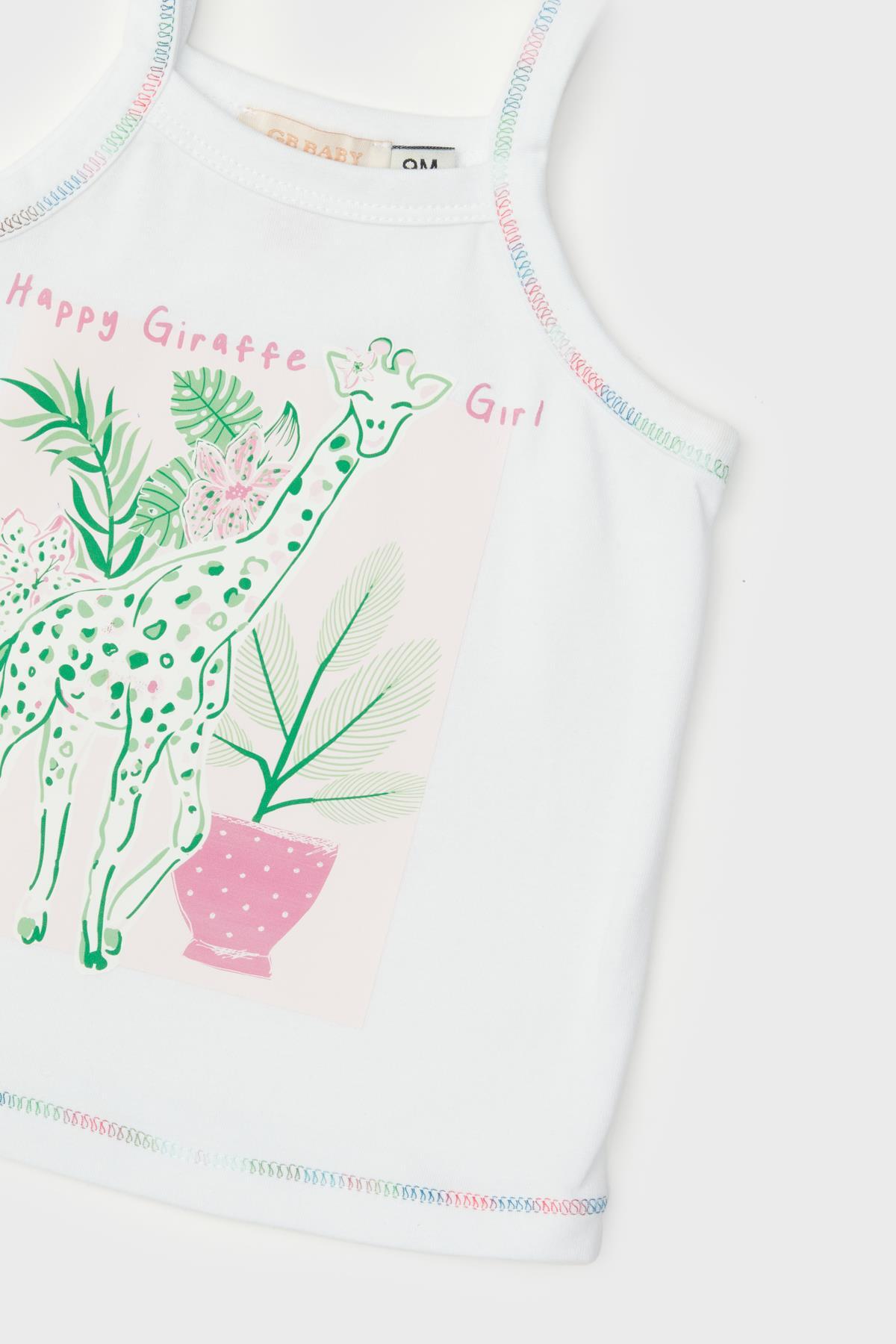 GB Baby BG Store Kız Bebek Beyaz Atlet fotoğrafı 3 (önizleme)