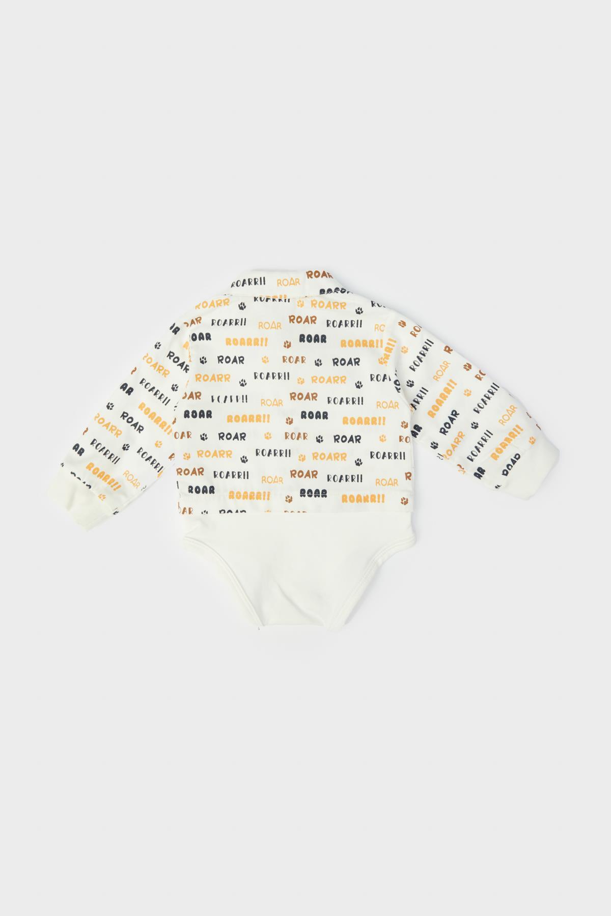 پیراهن پسرانه طرح دار آستین استاندارد | Layette 23FW0LT8603 - تصویر 2