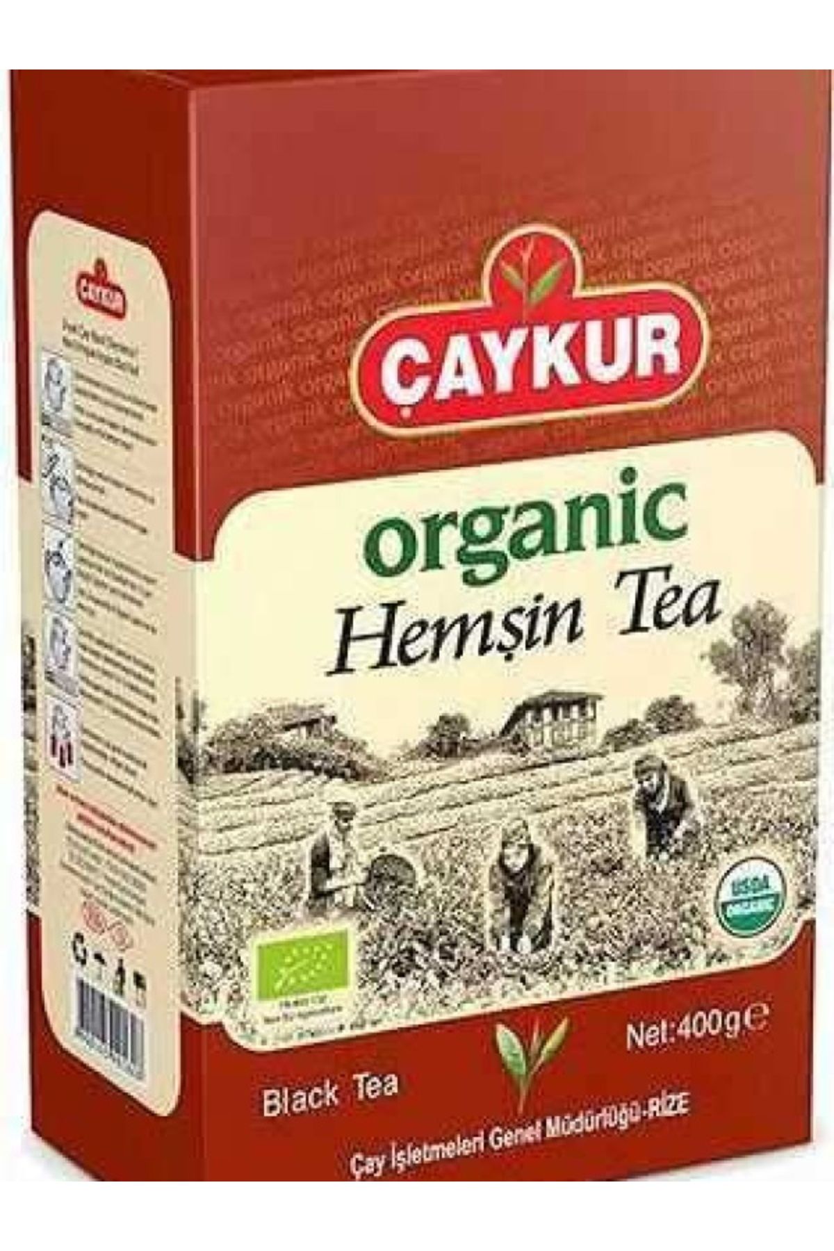 Çaykur Organik Hemşin Karton Kutu Çay 400 gr