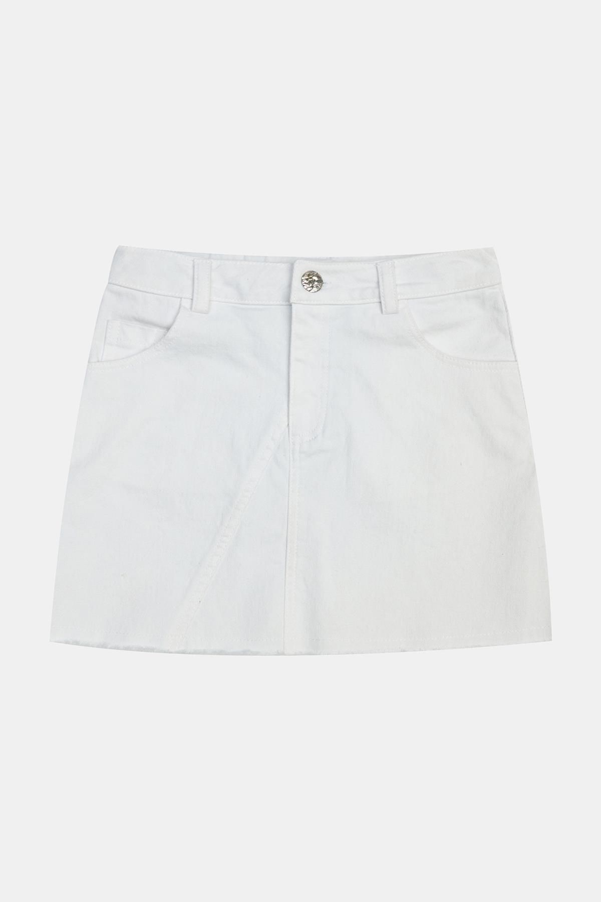 Tyess-Bg Store White Skirt for Girls 23Ss1Tj4310 5