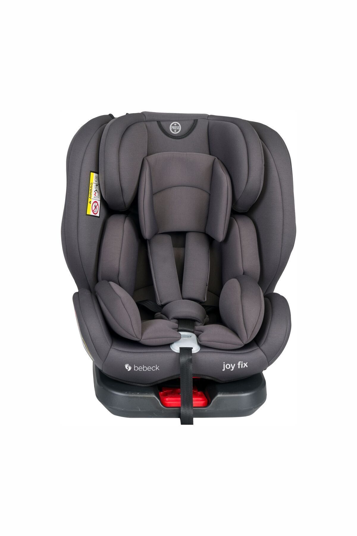 Bebeck Joy Fix 0-36 Kg 360° Dönebilen Isofix'li Oto Koltuğu Gri fotoğrafı 2 (önizleme)