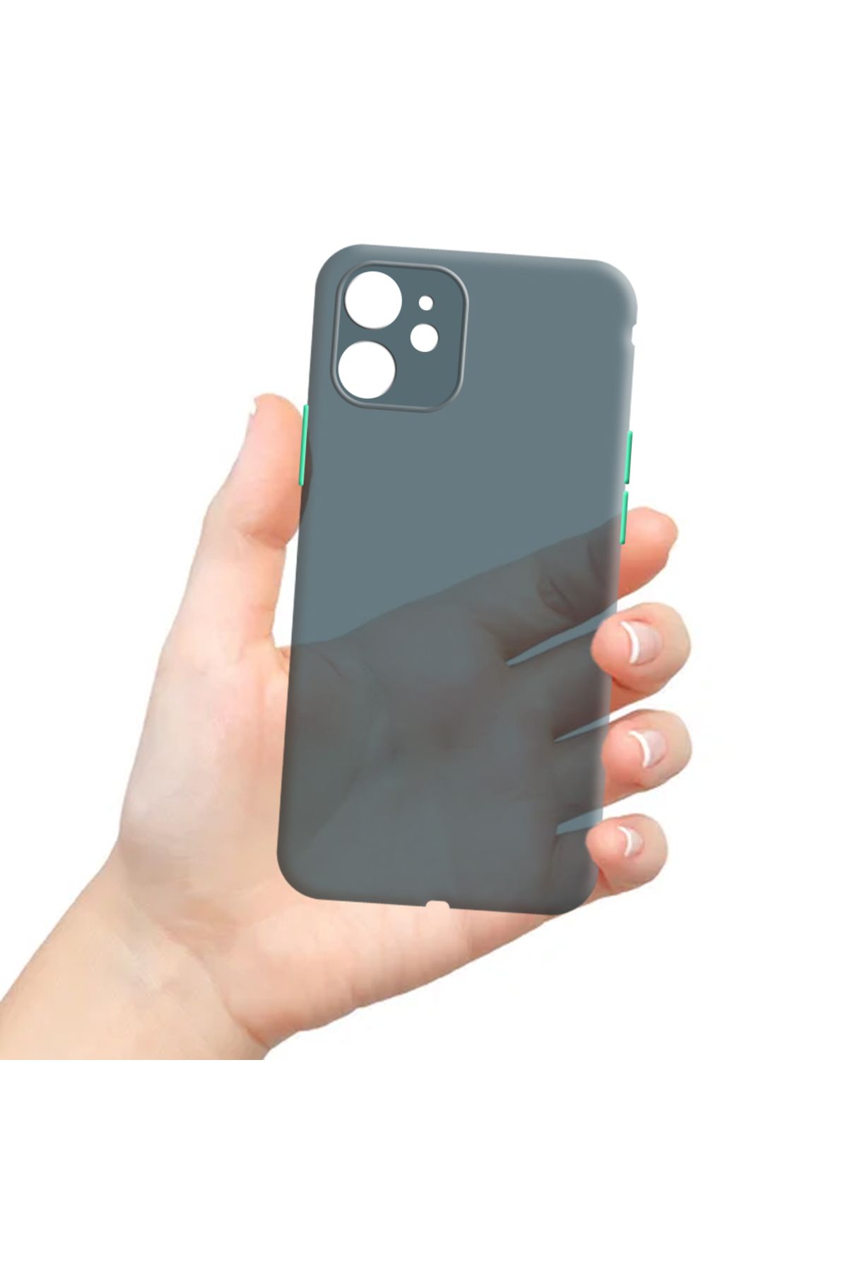Tekamo Apple iPhone 12 Mini Uyumlu Ultra İnce Zar Telefon Kılıfı