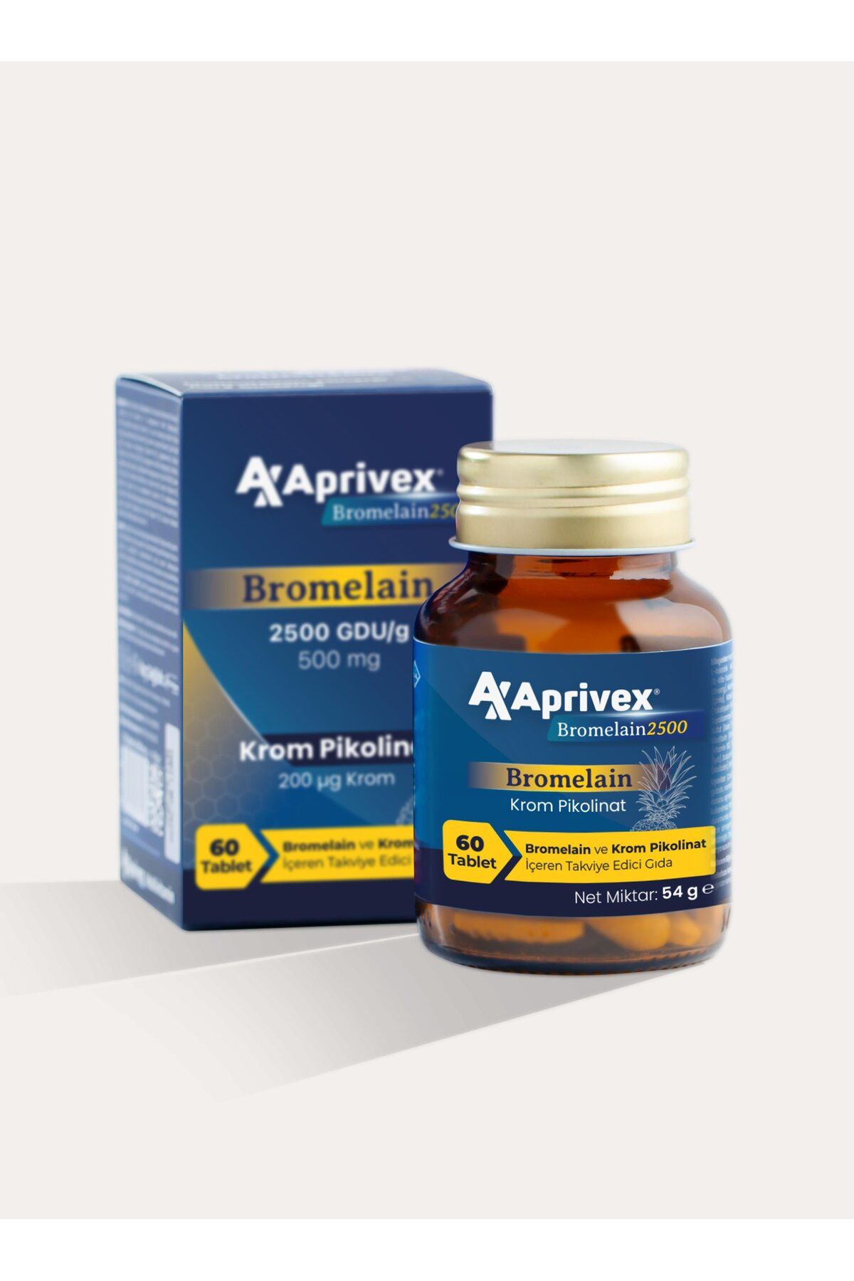 Aprivex Bromelain 2500 GDU/g Krom Pikolinat