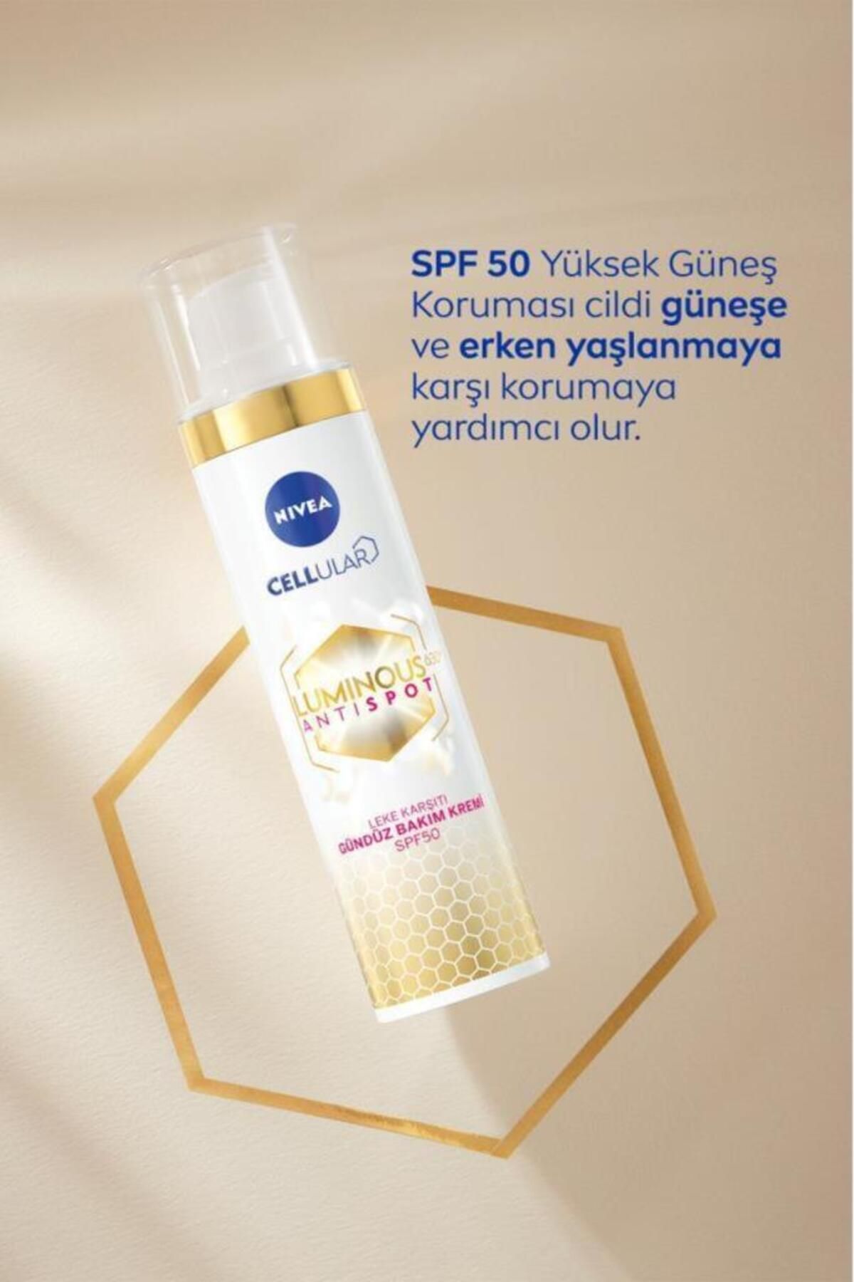 NIVEA Luminous630 Aydınlatıcı Güneş Korumalı Gündüz Yüz Kremi 40ml ve Leke Karşıtı Cilt Serumu 50ml, SPF50-5