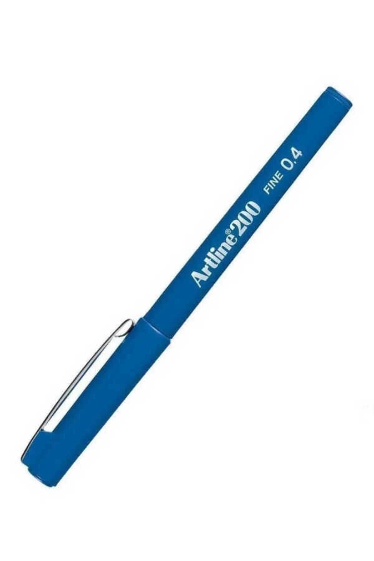 artline 200n Fine Keçeli Yazım Ve Çizim Kalemi 0.4 Mm Royal Mavi