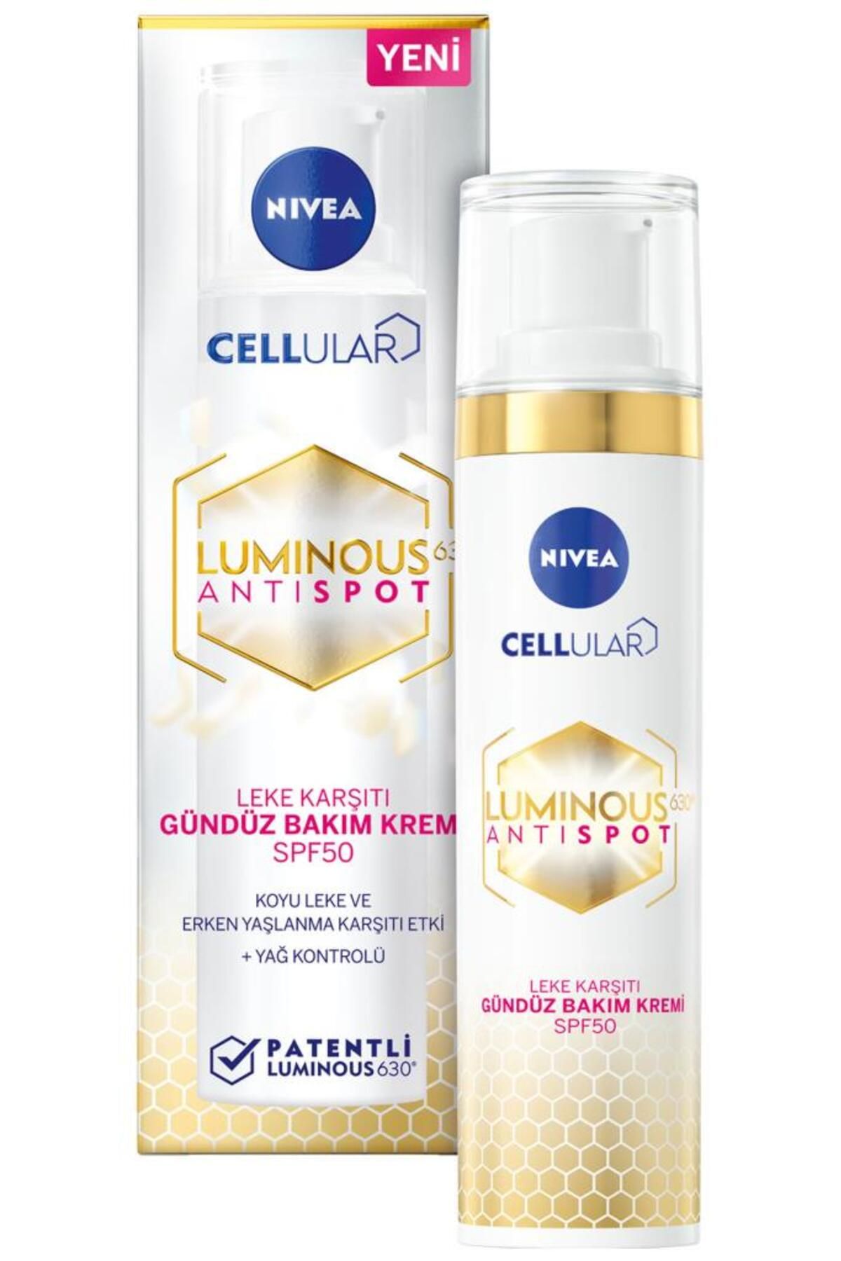 NIVEA Luminous630 Aydınlatıcı Güneş Korumalı Gündüz Yüz Kremi 40ml ve Leke Karşıtı Cilt Serumu 50ml, SPF50-3