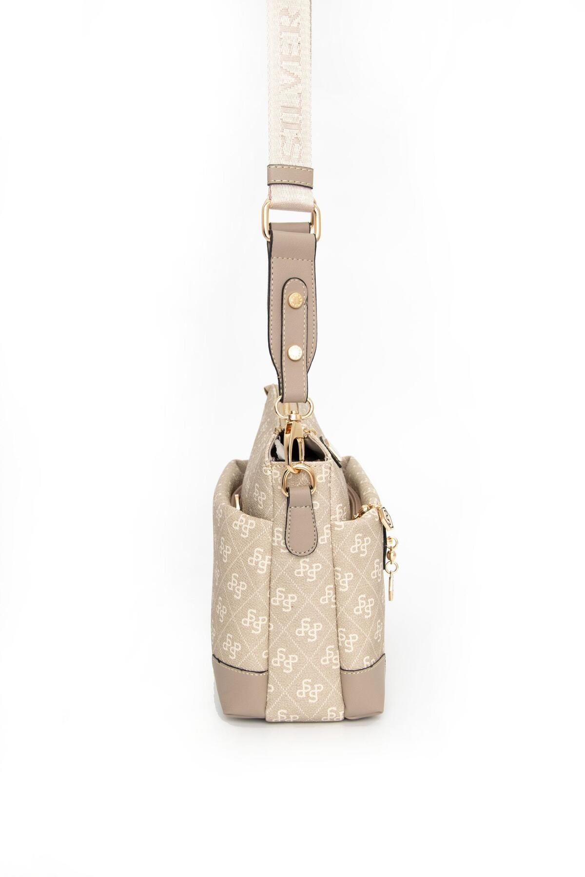 Silver Polo-Silver & Polo Sand - Geantă de damă A.Vizon SP1110 3
