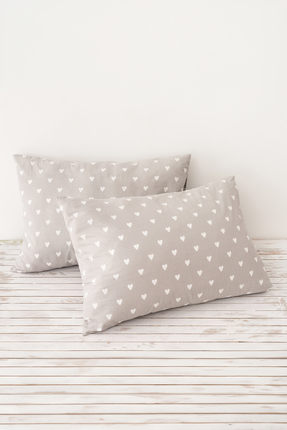 Soley | Mix & Match | Hearts | %100 Pamuk 2’li Yastık Kılıfı Seti